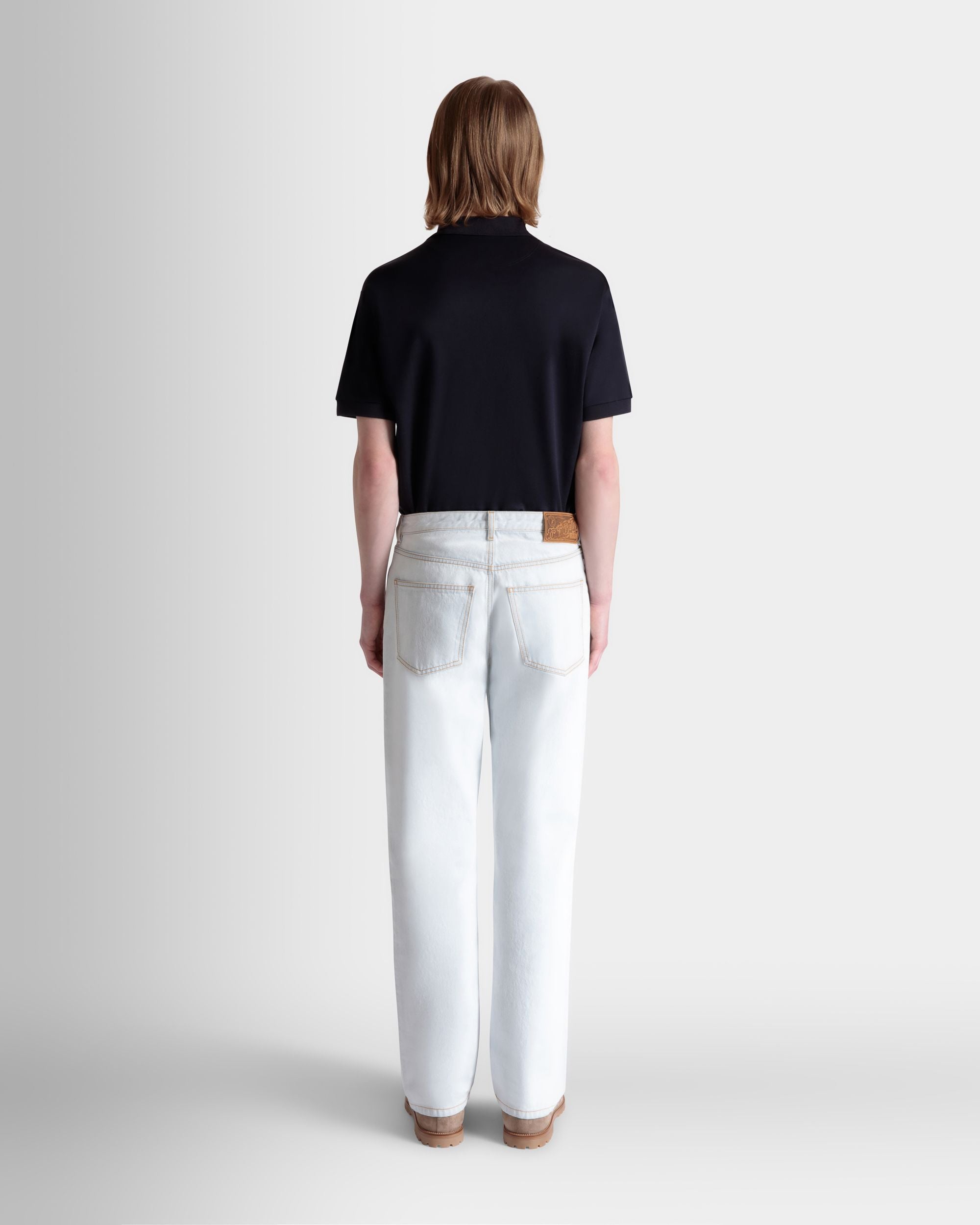 Denim Pants in Light Blue Cotton - Men's - Bally - 06