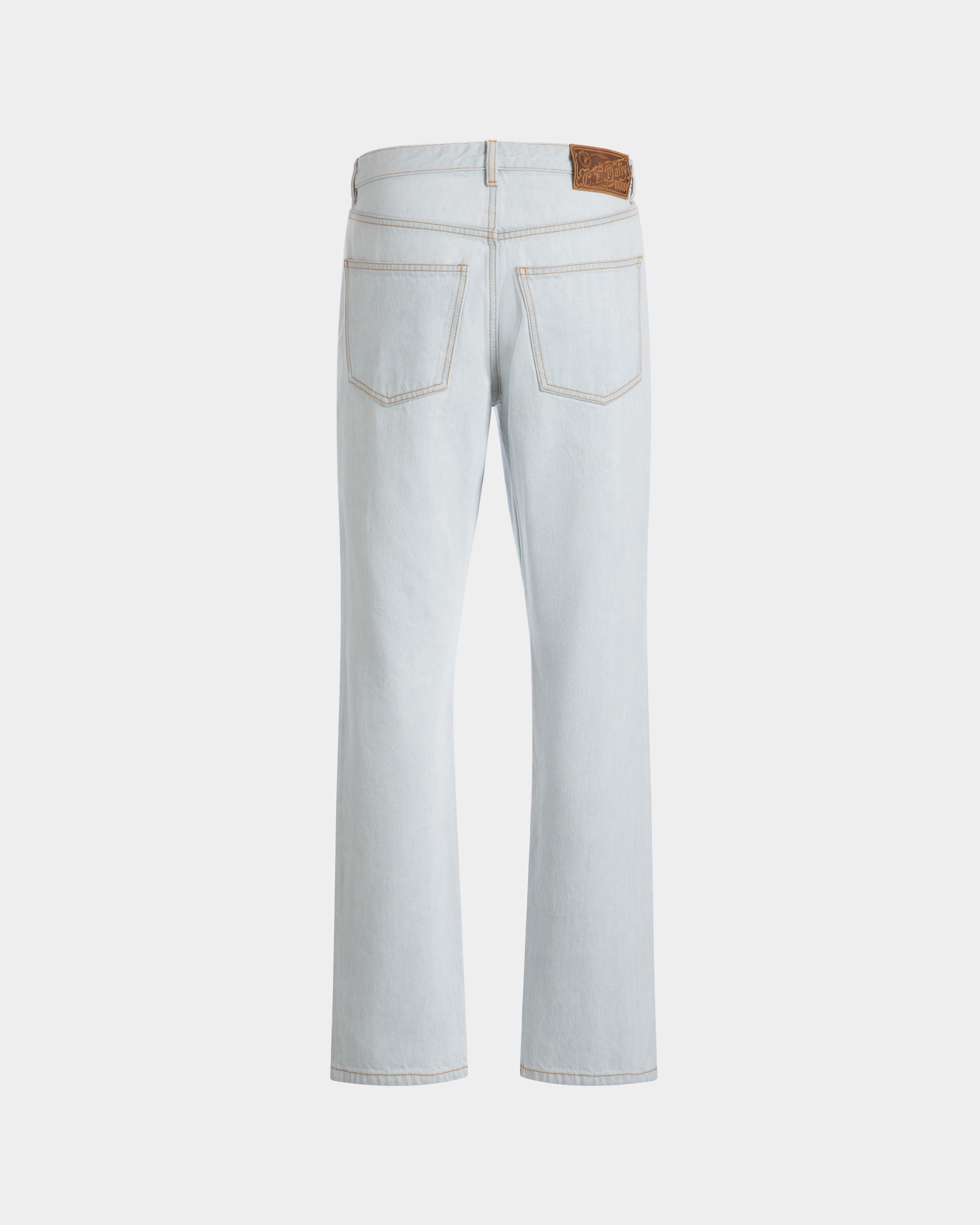 Denim Pants in Light Blue Cotton - Men's - Bally - 07
