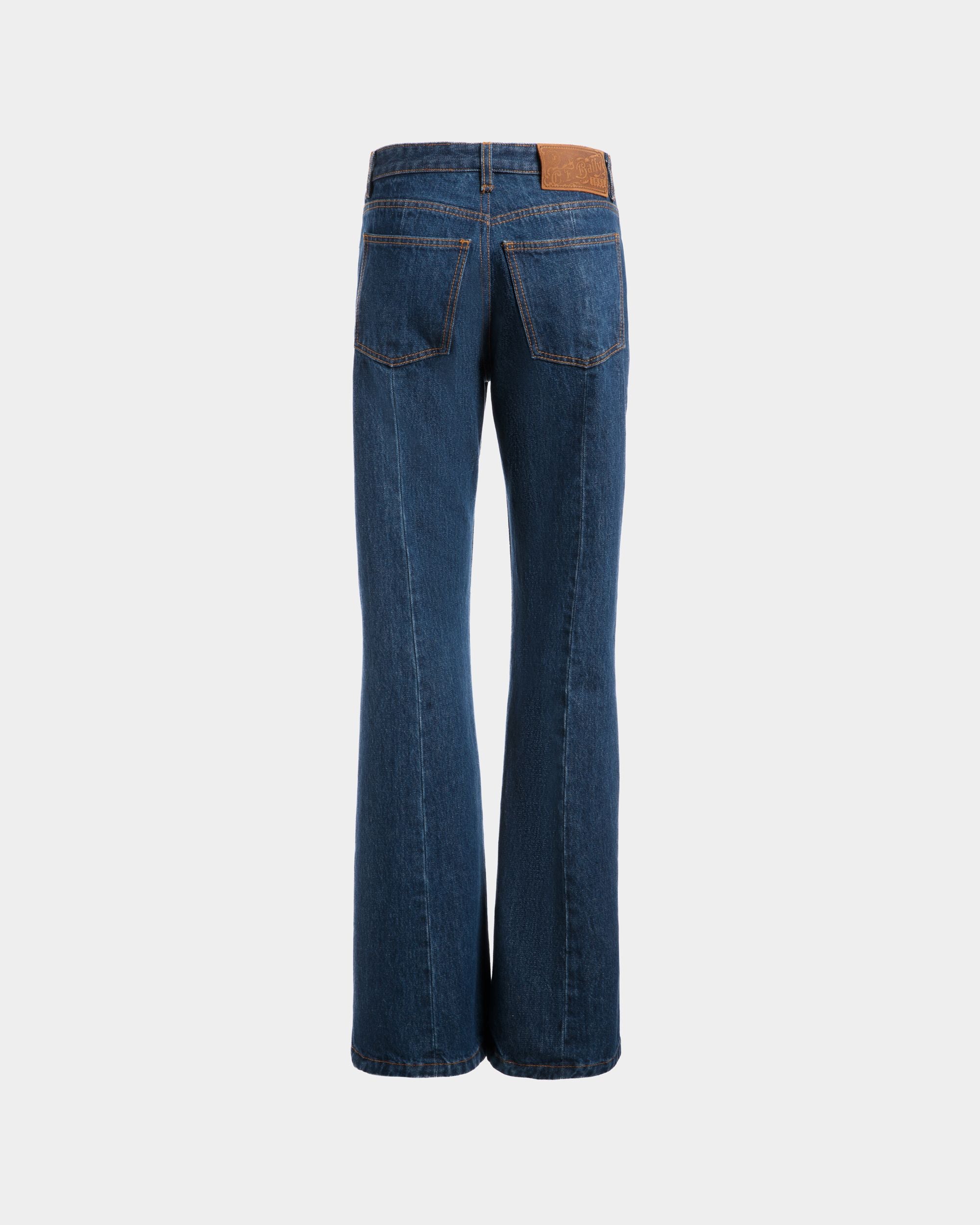 5-Pocket Pants in Navy Blue Cotton - Men's - Bally - 03
