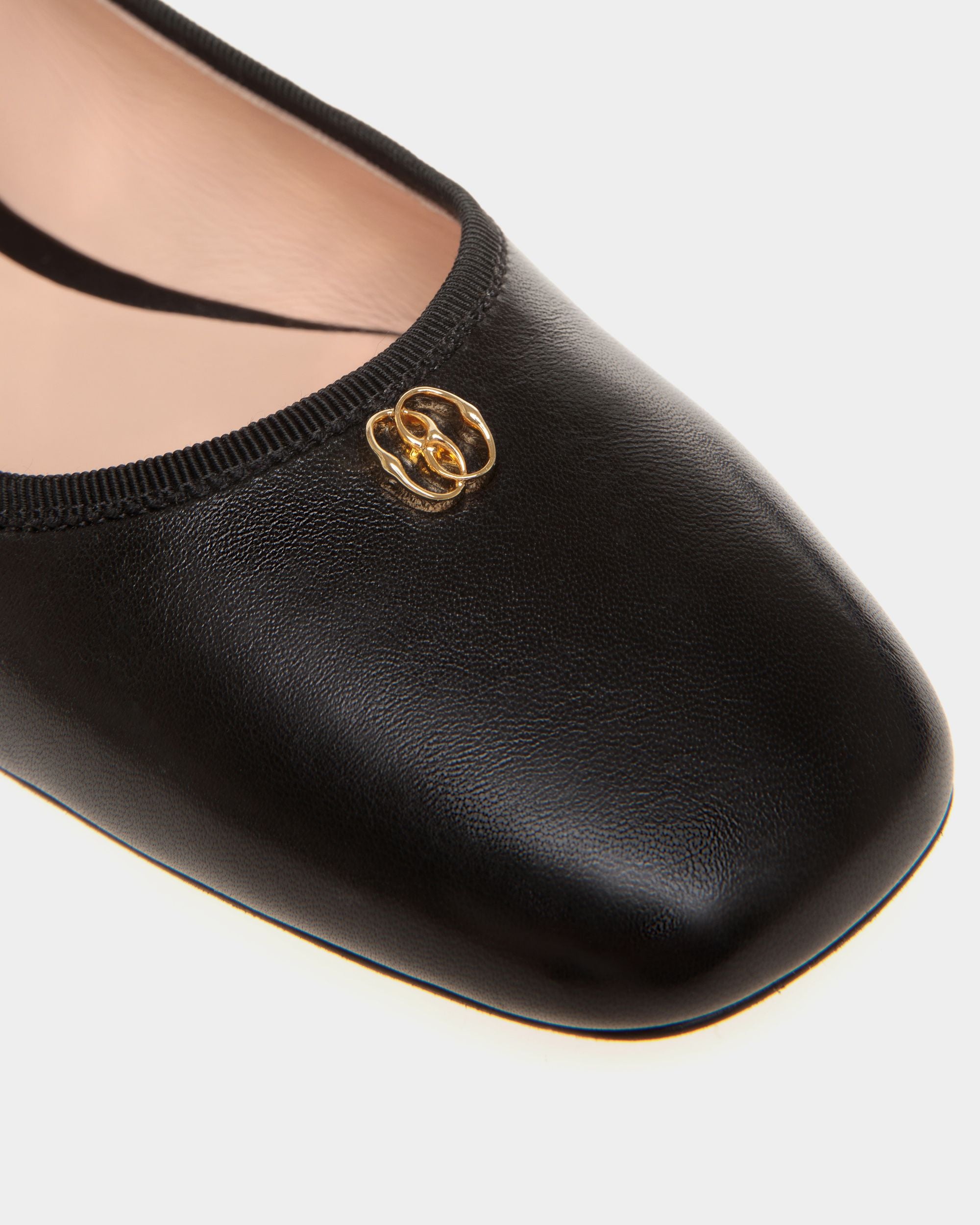 Ballyrina Flat In Black Nappa Leather - Women's - Bally - 04