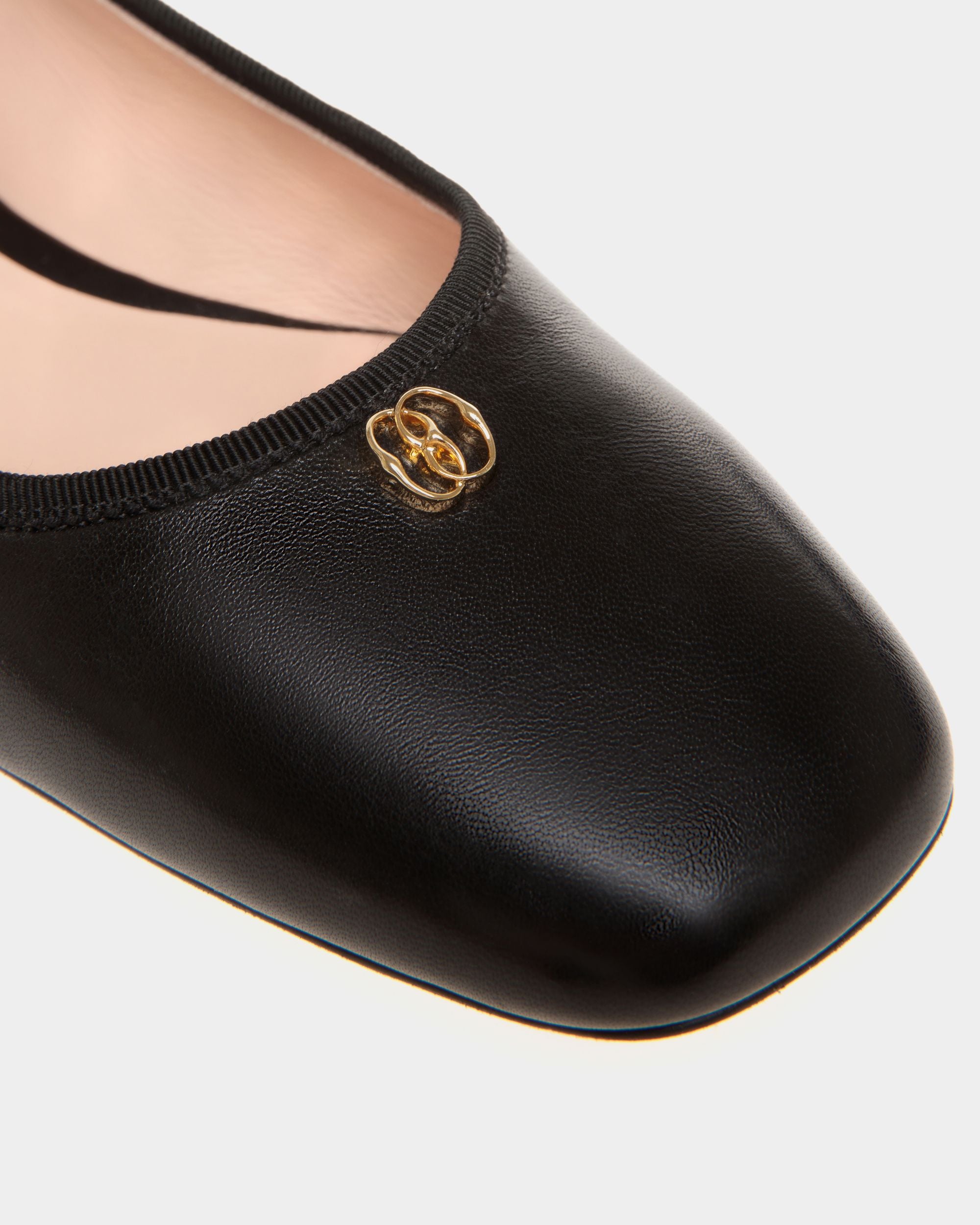 Ballyrina Flat In Black Nappa Leather - Women's - Bally - 05