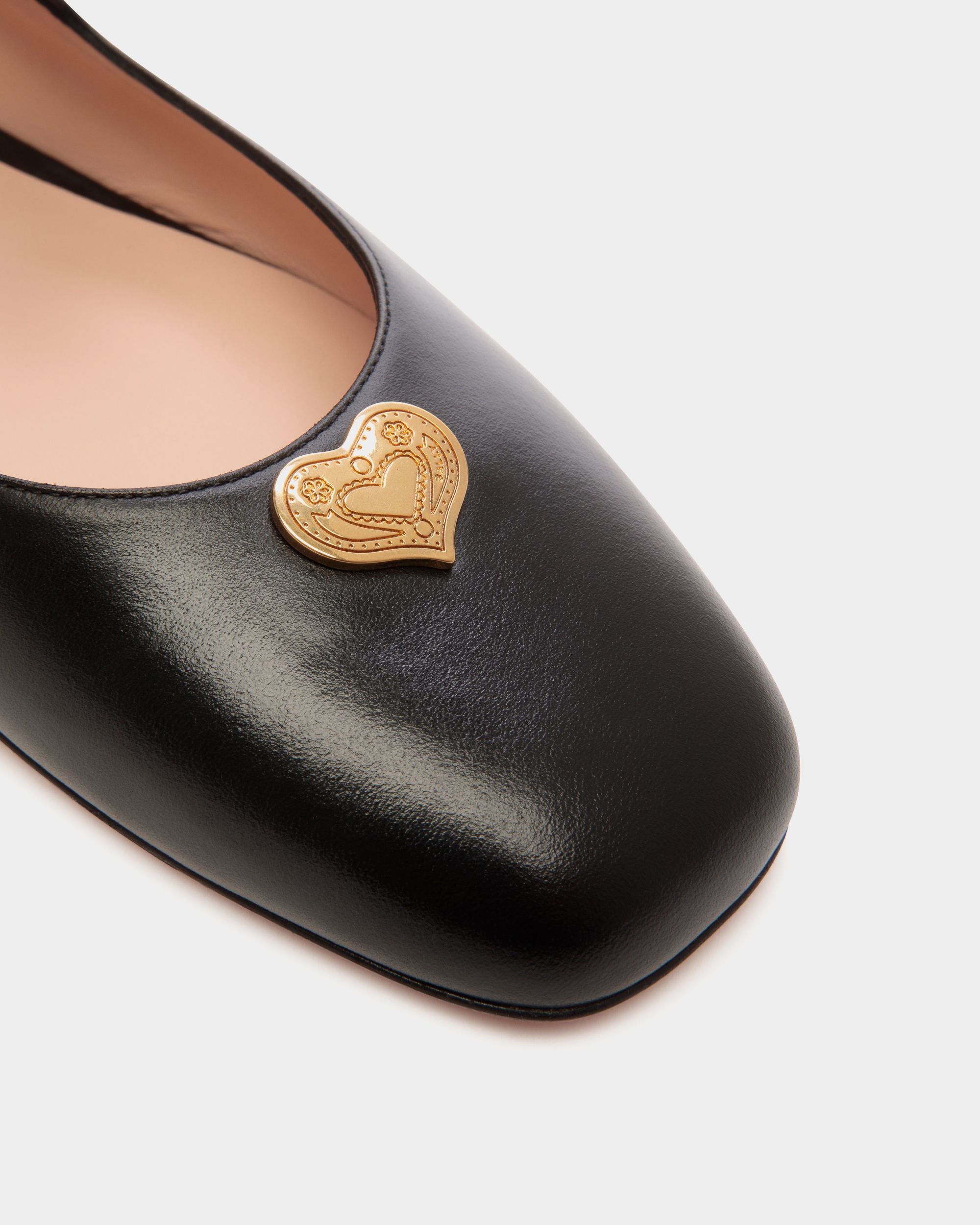 Ballyrina Mary-Jane Flat In Black Leather - Women's - Bally - 05