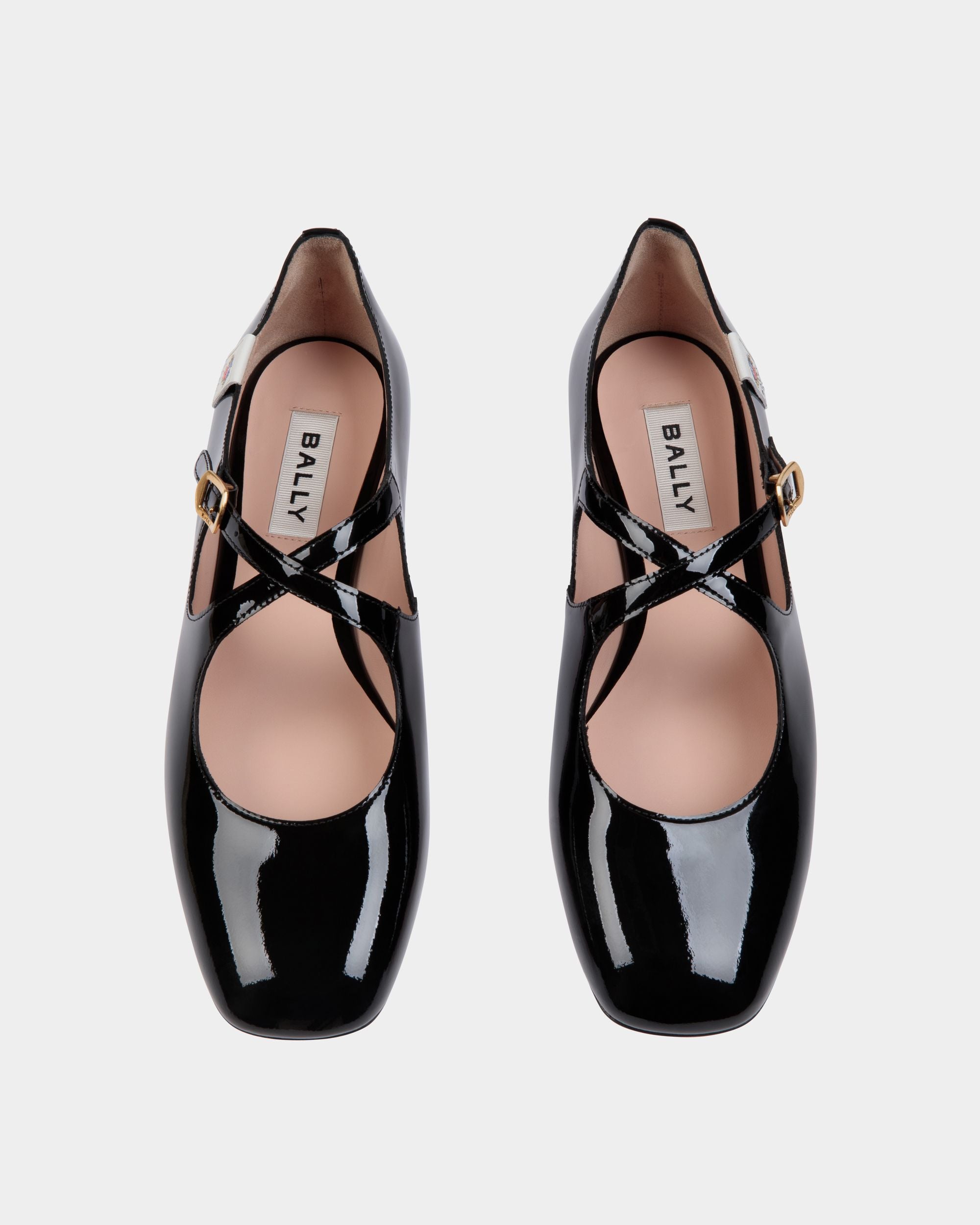 Ballyrina Flat In Black Patent Leather - Women's - Bally - 04