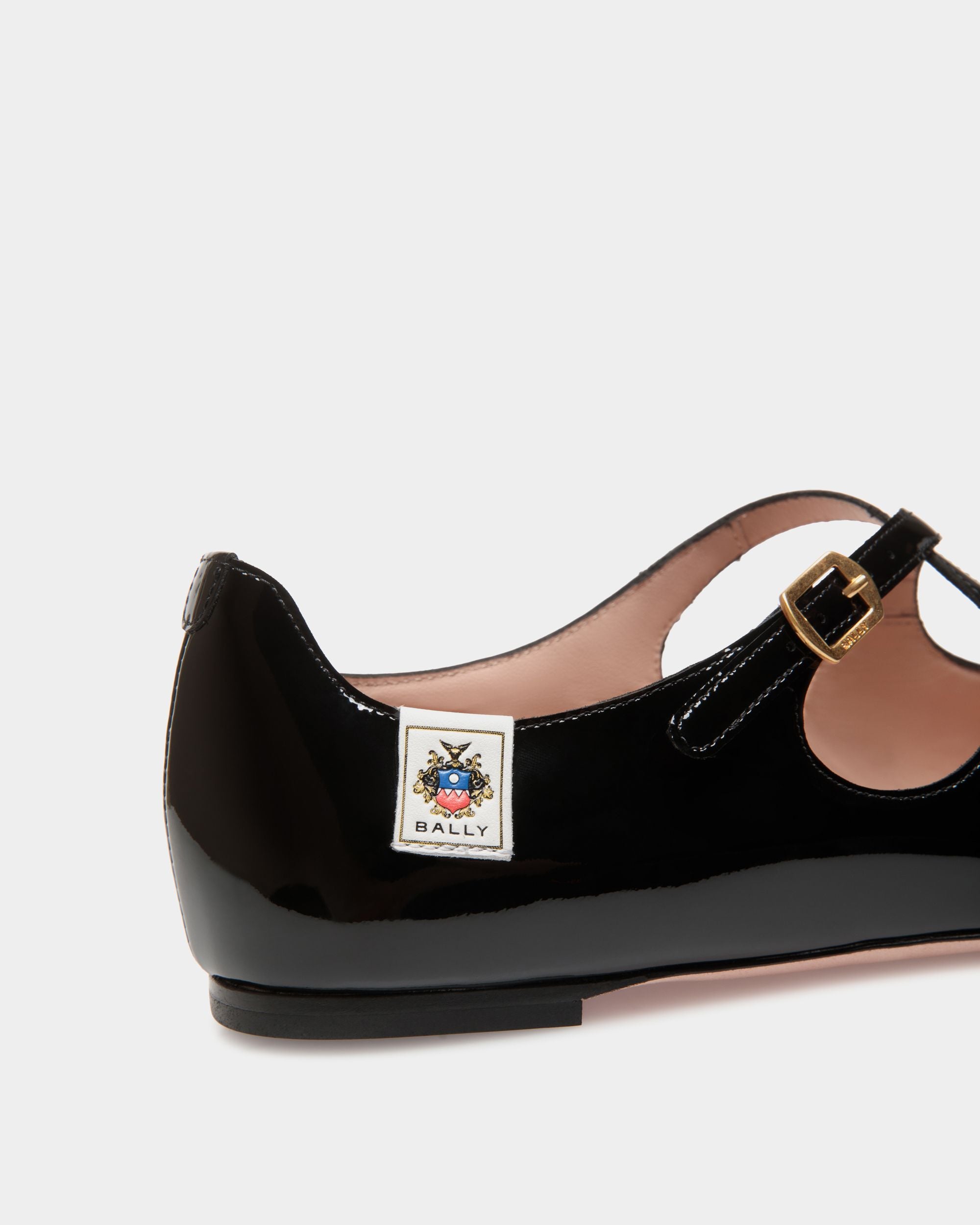 Ballyrina Flat In Black Patent Leather - Women's - Bally - 05