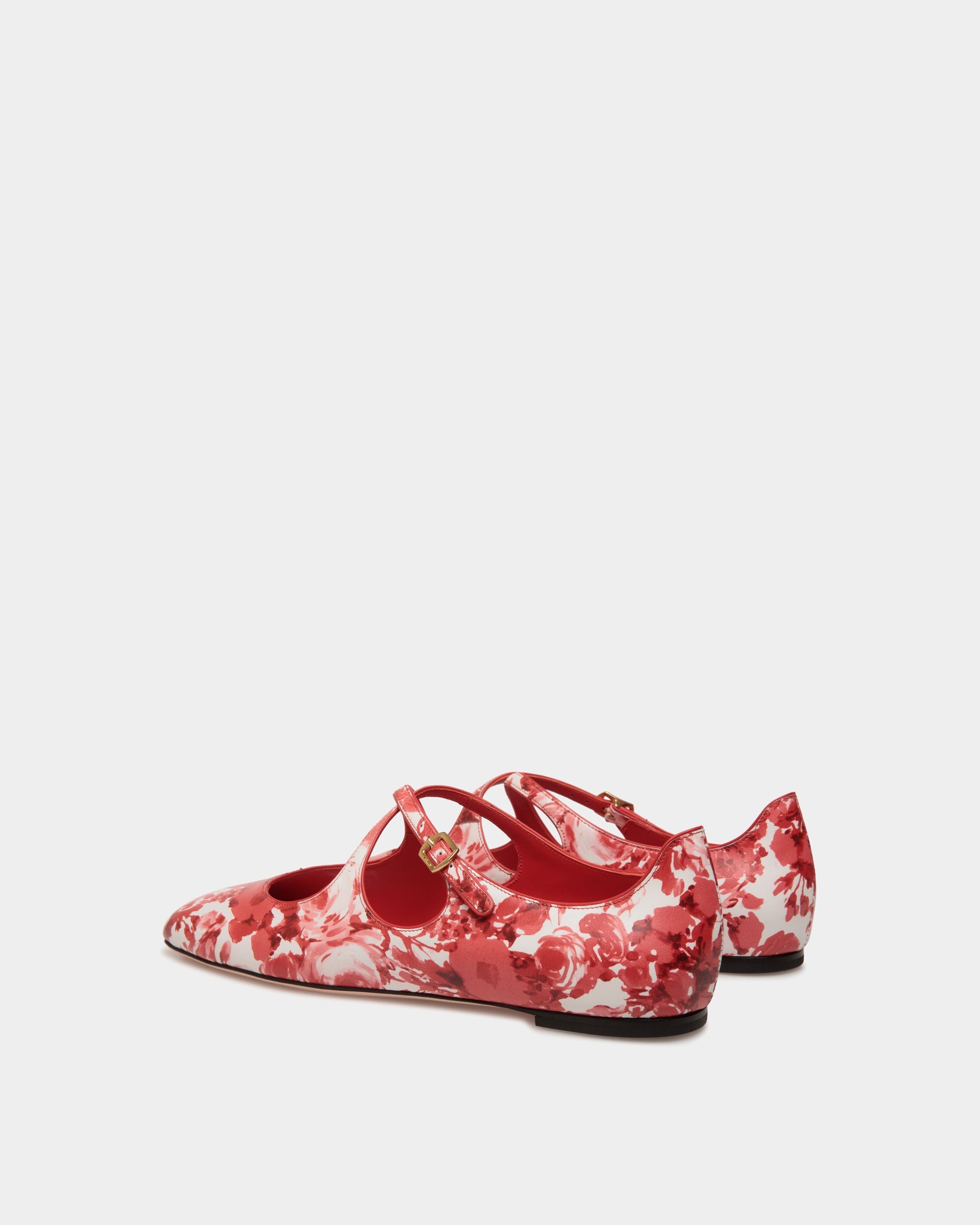 Ballyrina Flat in Red Leather - Women's - Bally - 04