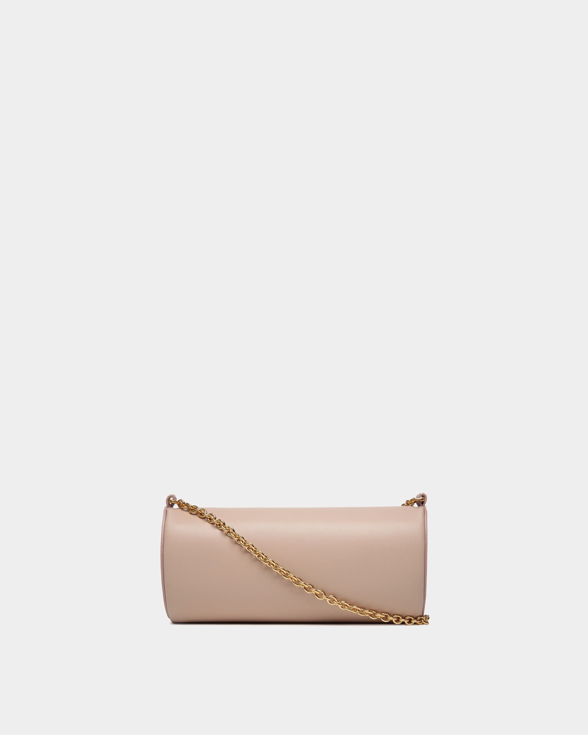 Emblem Minibag In Light Beige Leather - Women's - Bally - 03