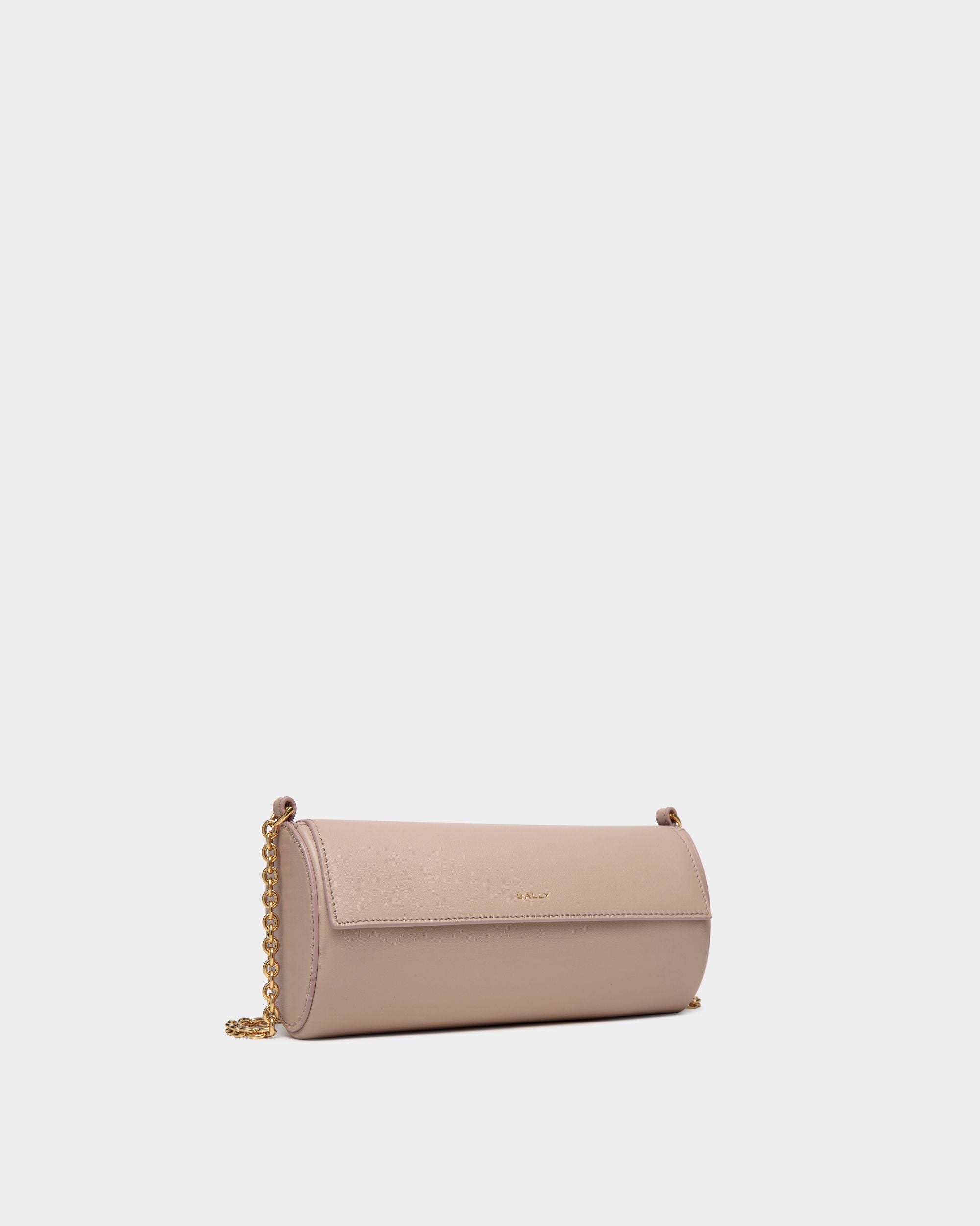 Emblem Minibag In Light Beige Leather - Women's - Bally - 04