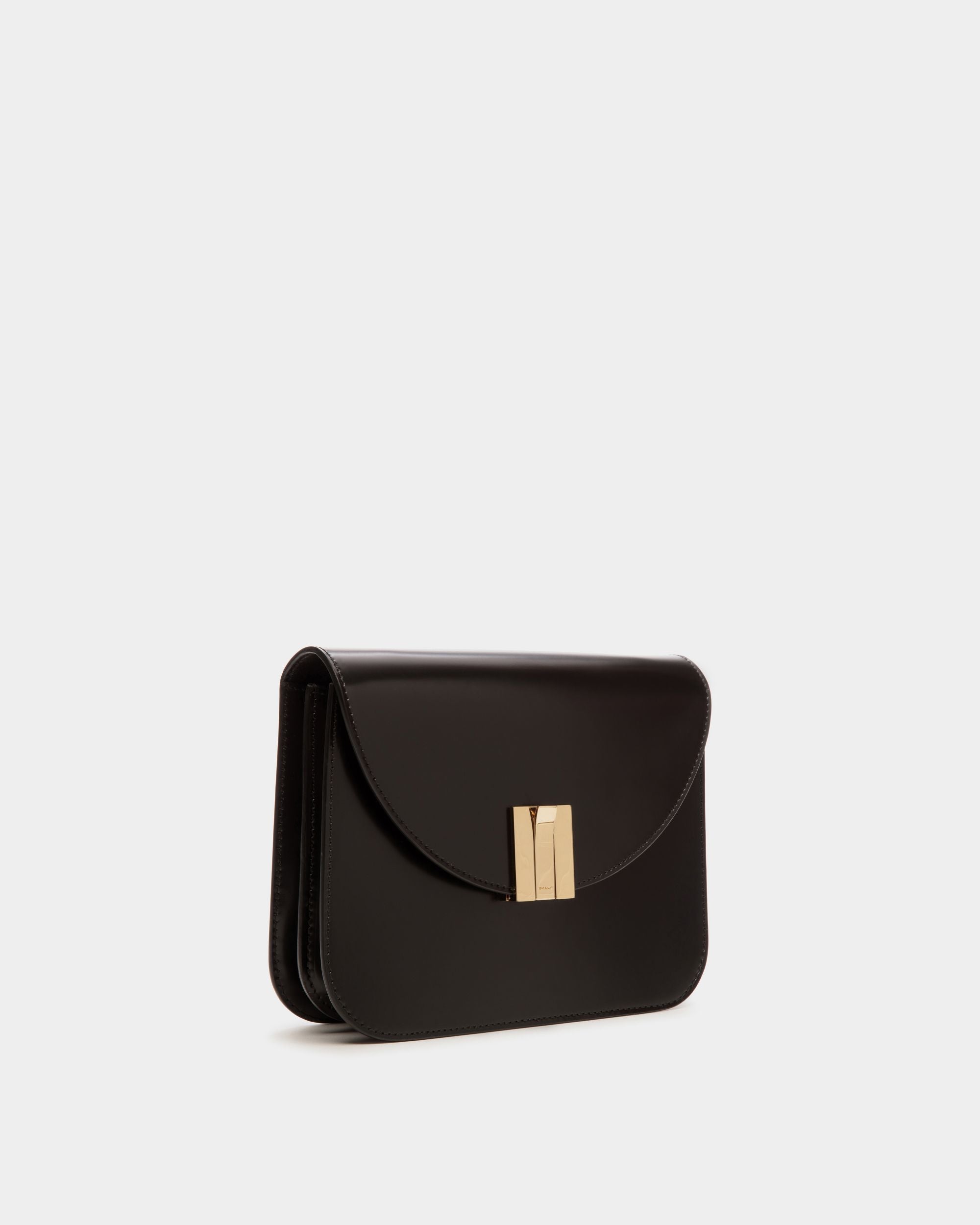 Ollam Crossbody Bag in Black Brushed Leather - Women's - Bally - 04