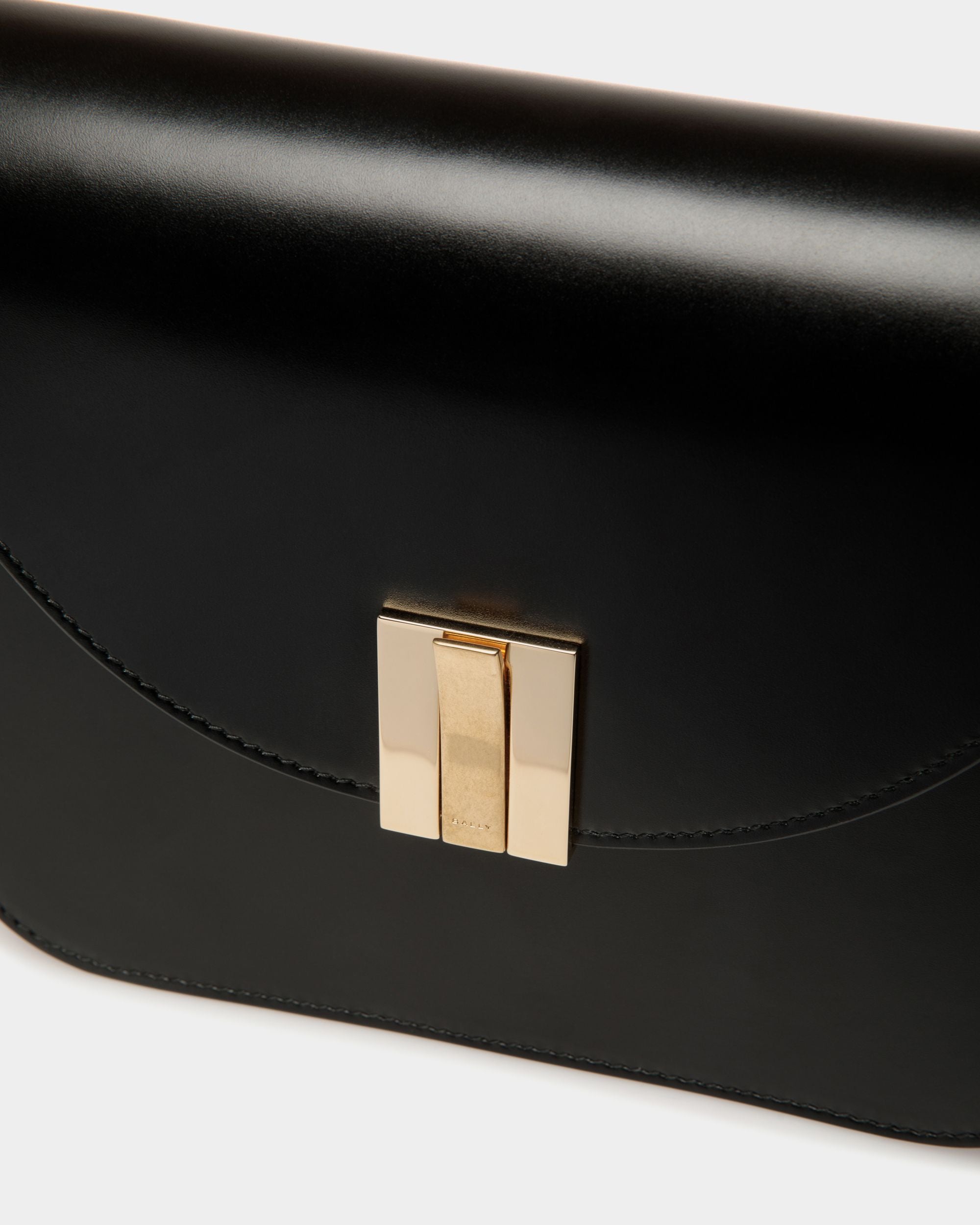Ollam Crossbody Bag in Black Leather - Women's - Bally - 06
