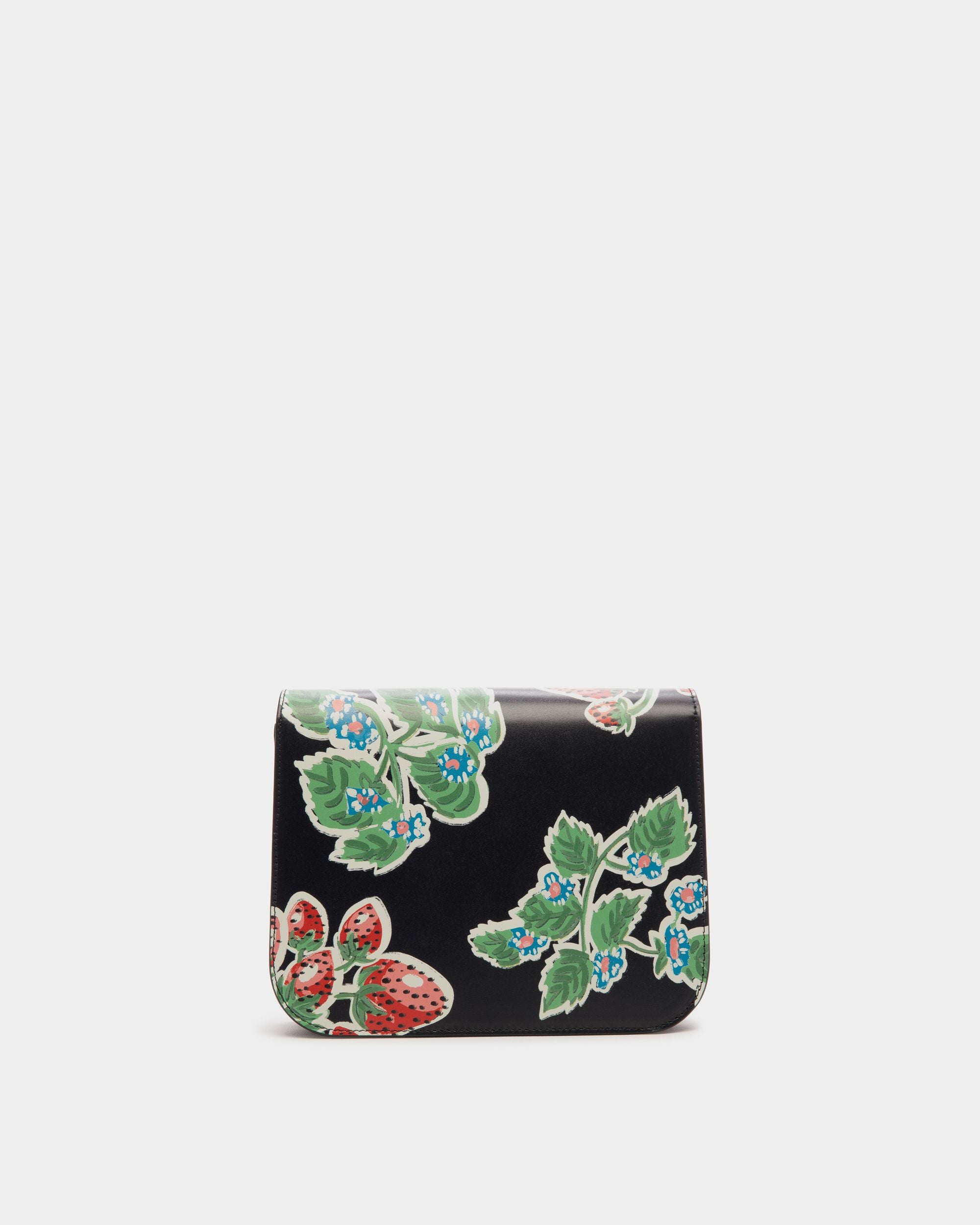 Ollam Crossbody Bag in Strawberry Print Leather - Women's - Bally - 03
