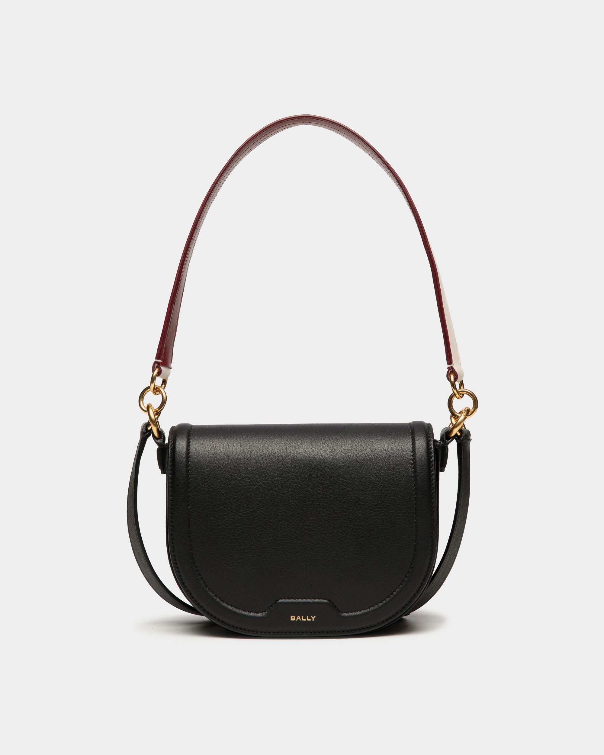 Code Crossbody Bag In Black Leather - Women's - Bally - 01