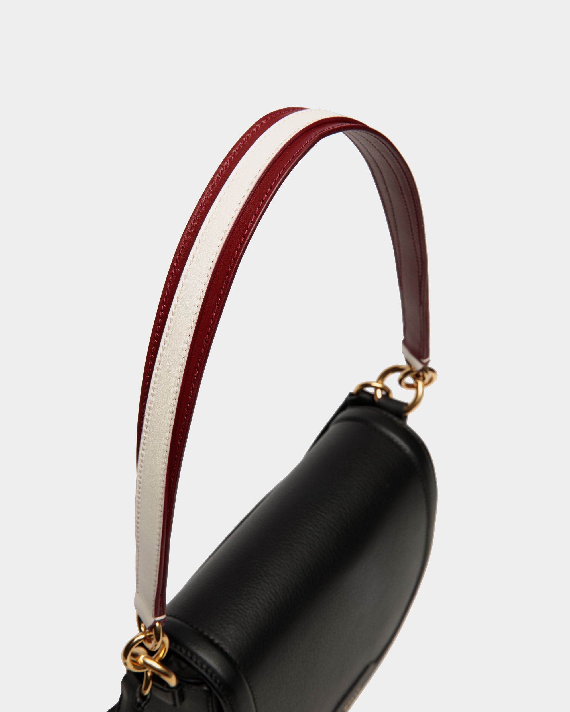 Code Crossbody Bag In Black Leather - Women's - Bally - 05