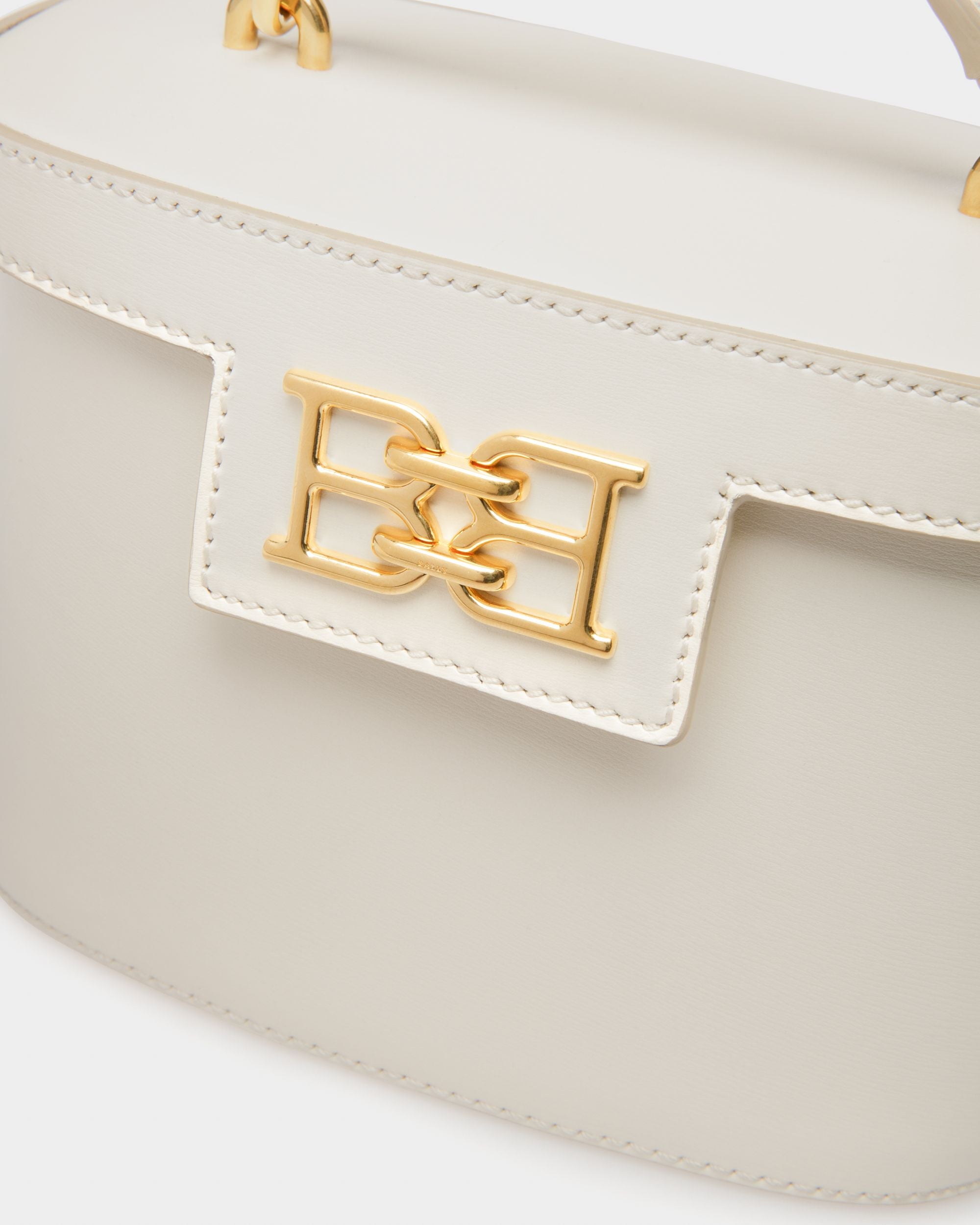 Bengi Leather Cross-Body Bag In Bone - Women's - Bally - 05