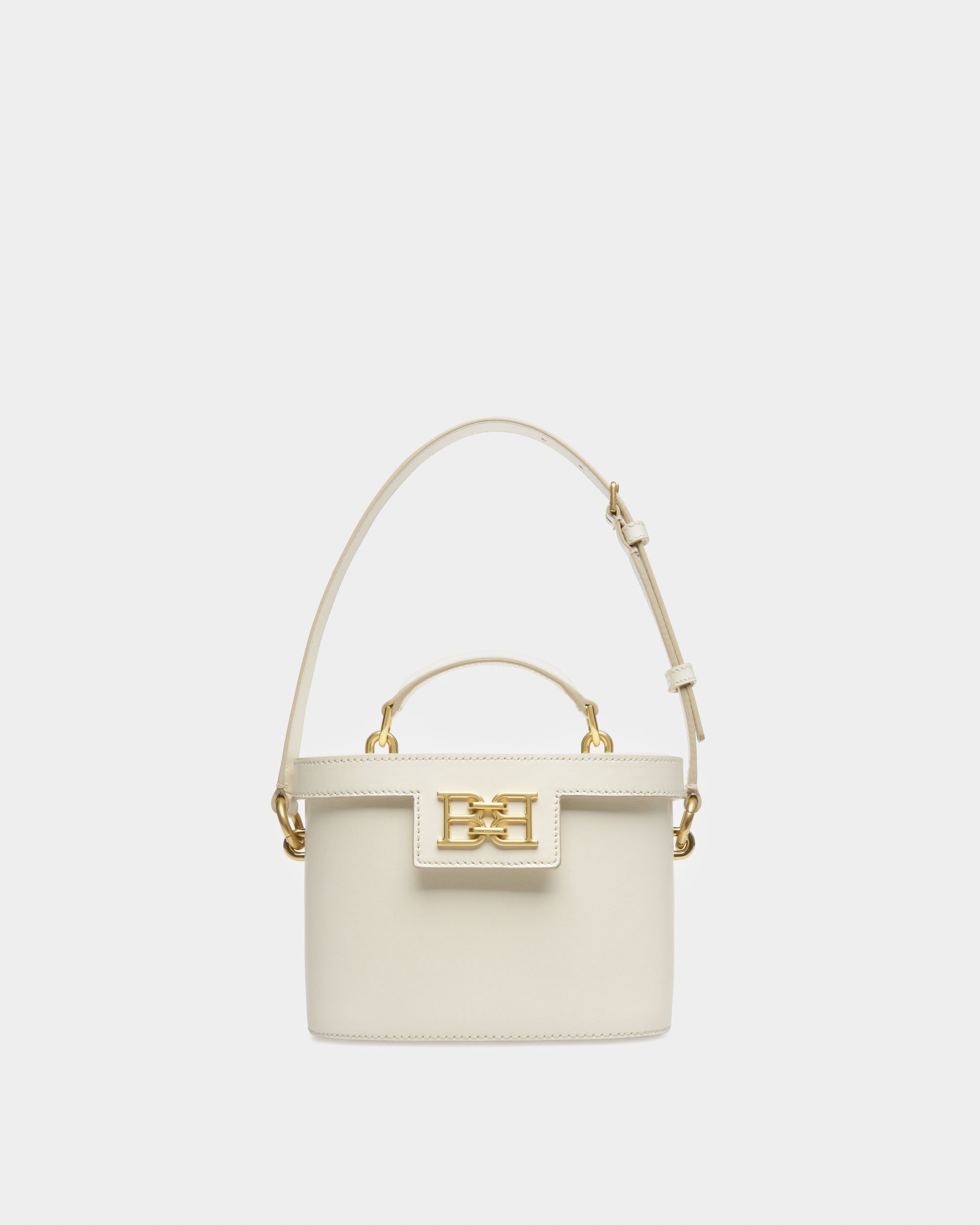 Bengi Leather Cross-Body Bag In Bone - Women's - Bally - 06