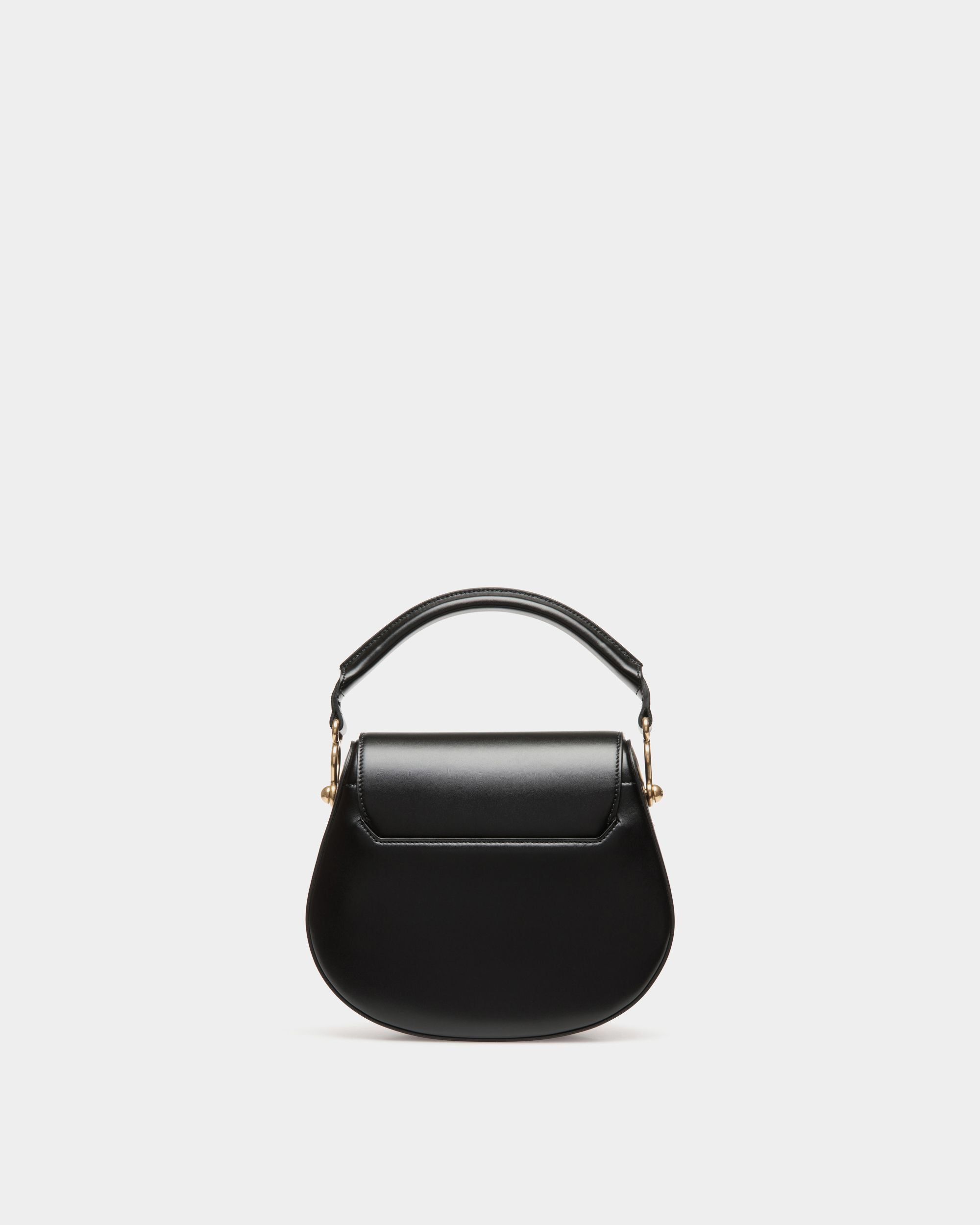 Lune Crossbody Bag In Black Leather - Women's - Bally - 03