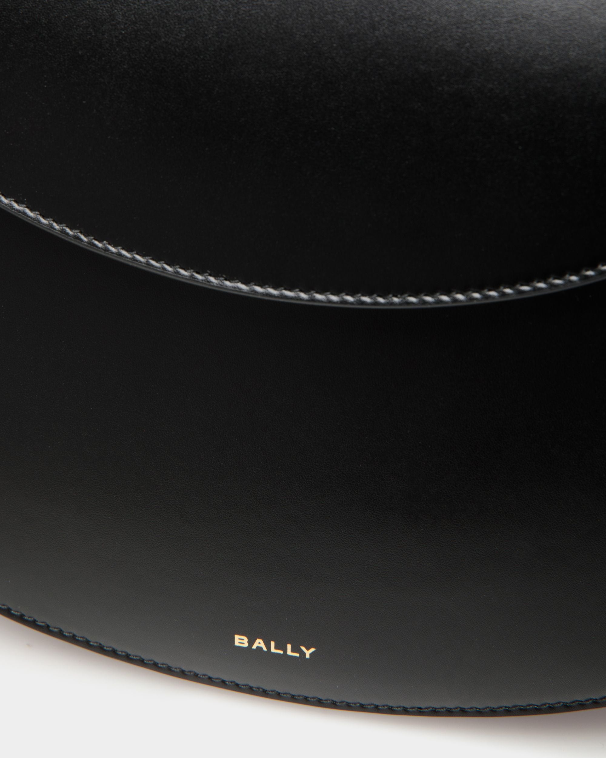 Lune Crossbody Bag In Black Leather - Women's - Bally - 06