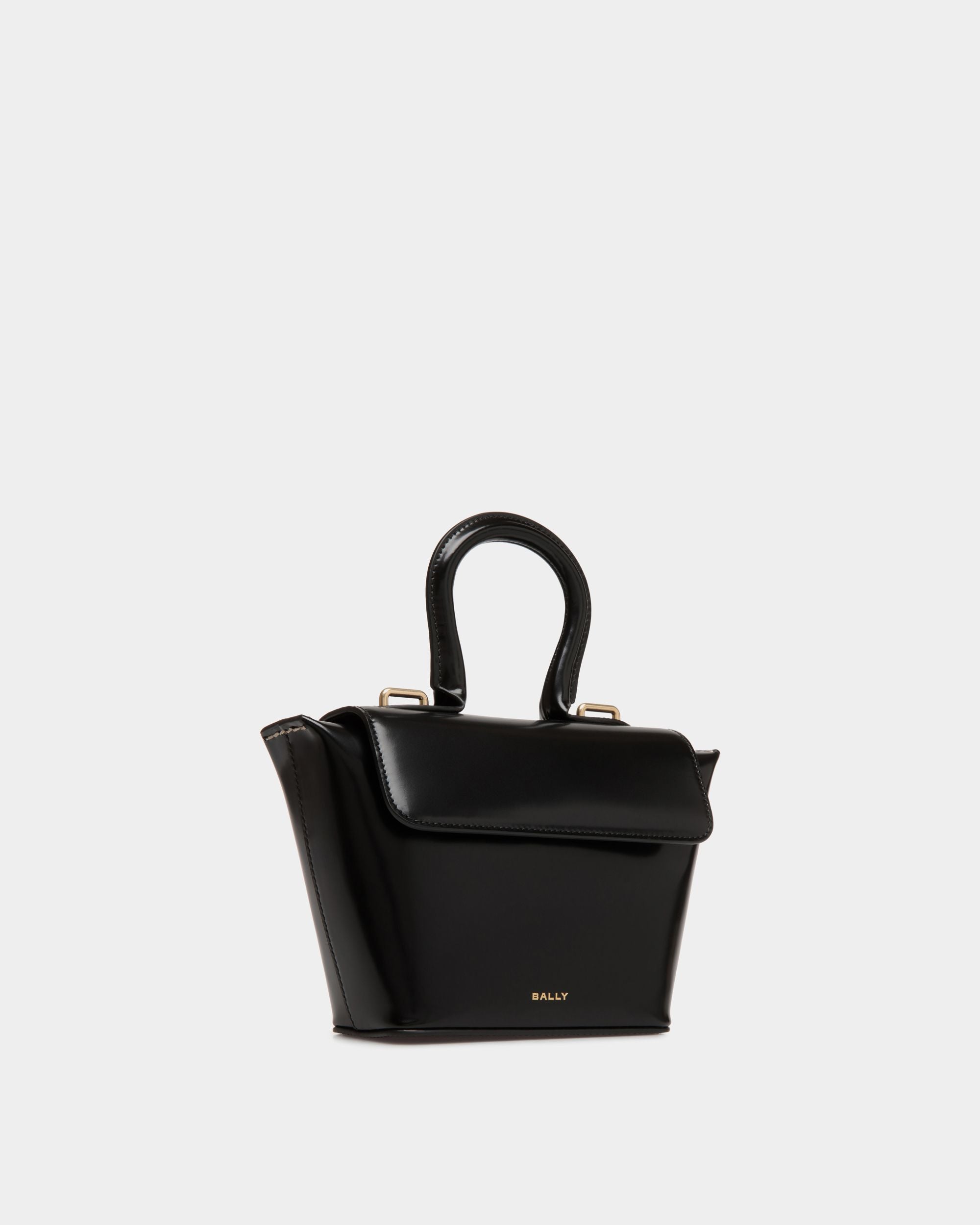 Belle Minibag In Black Brushed Leather - Women's - Bally - 04