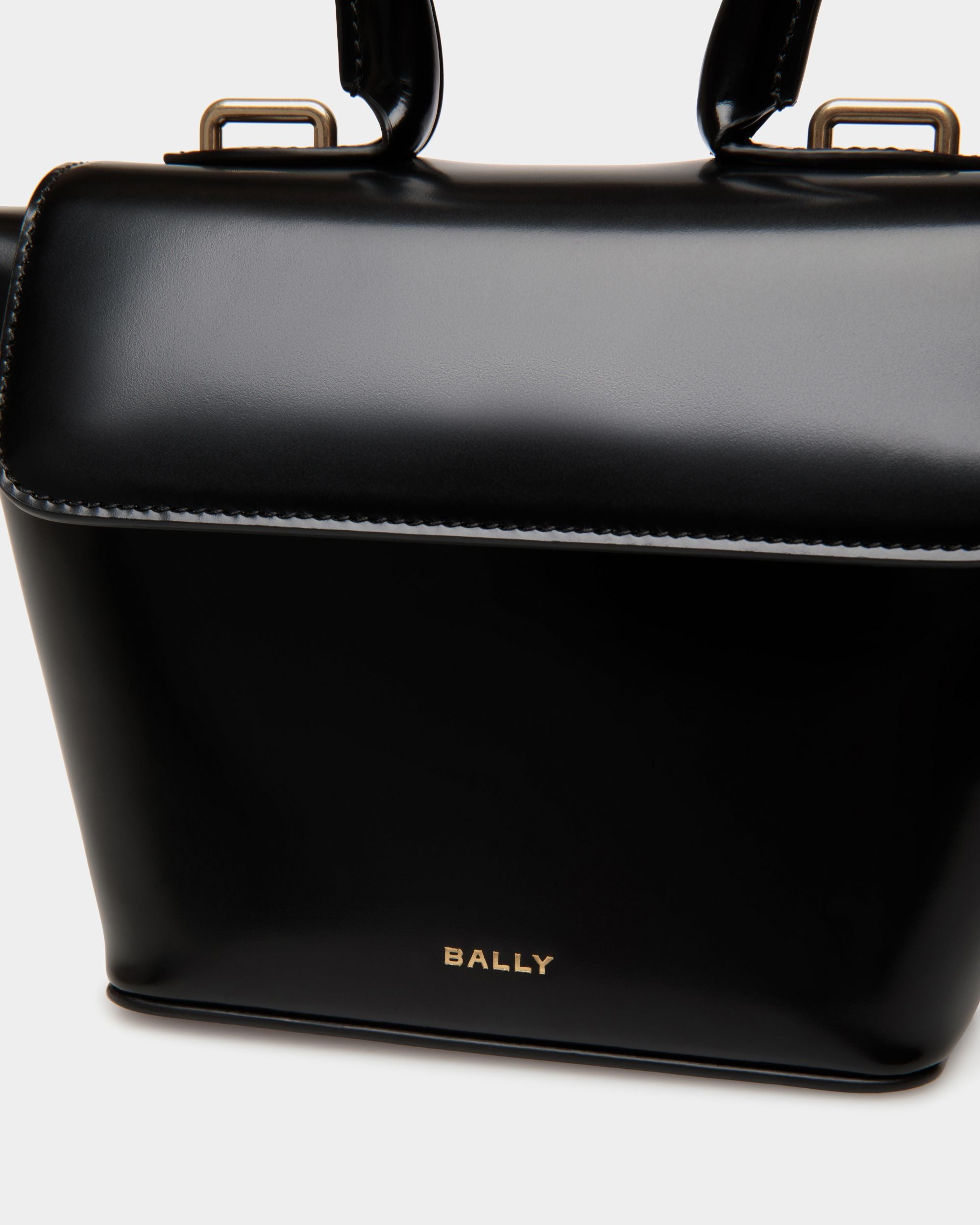 Belle Minibag In Black Brushed Leather - Women's - Bally - 06
