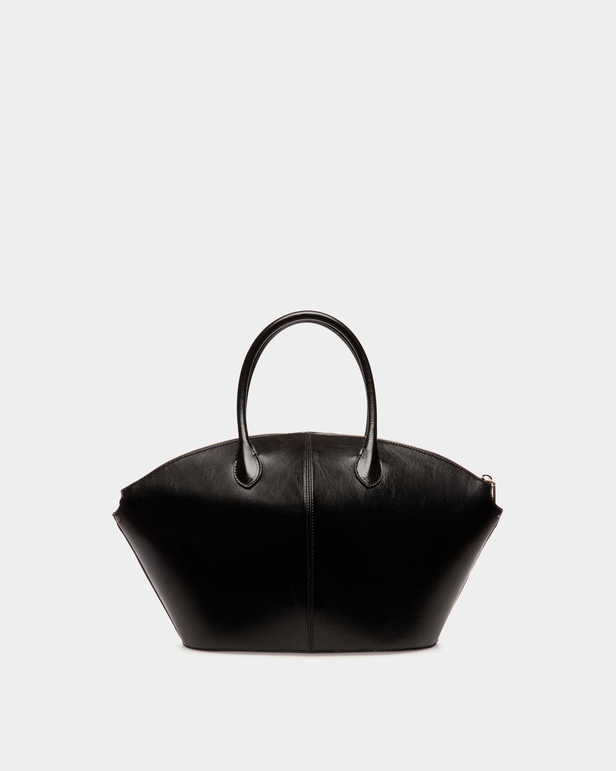 Belle Top Handle Bag in Black Leather - Women's - Bally - 03