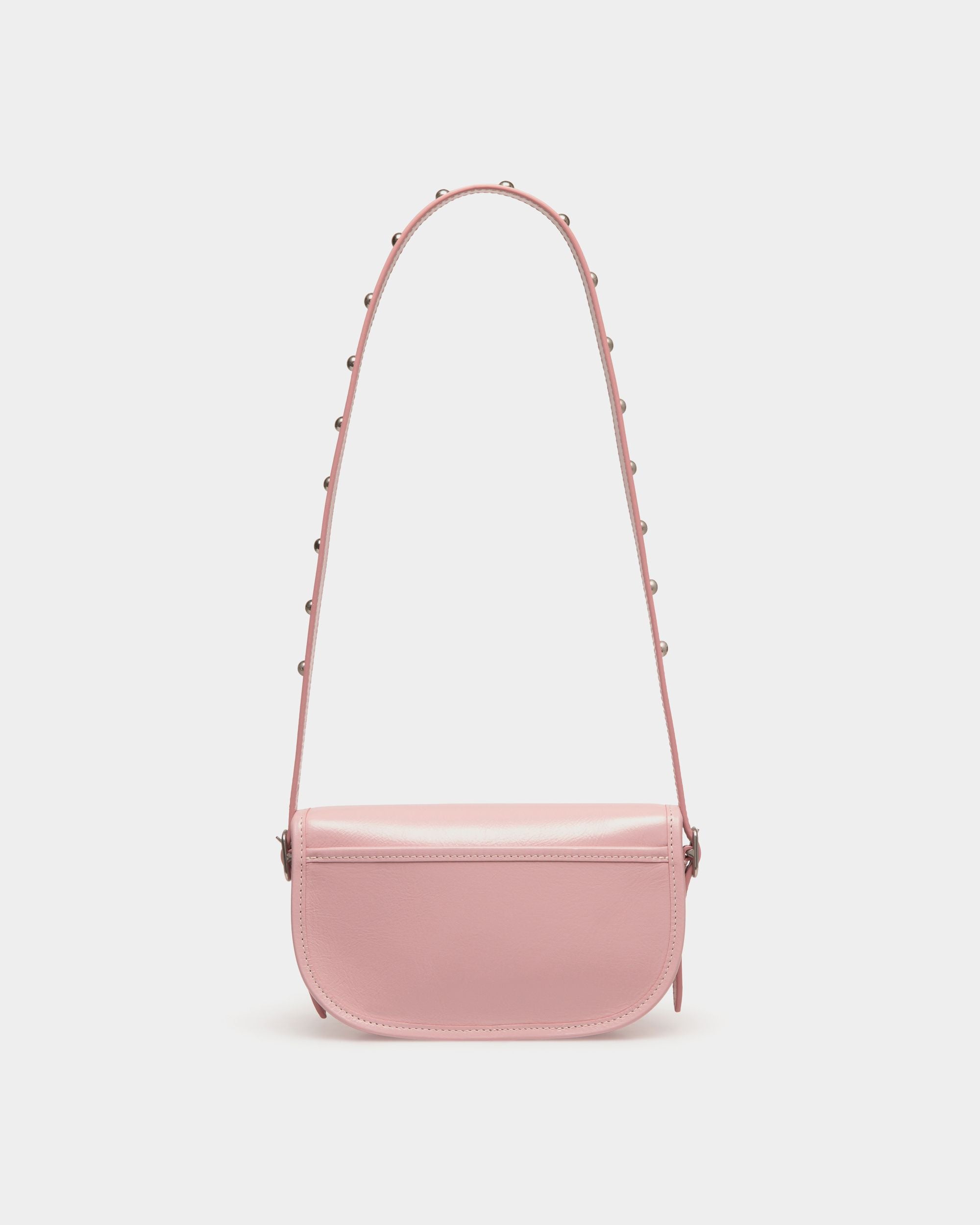 Beckett Minibag in Pink Leather With a Bally Pin - Women's - Bally - 03