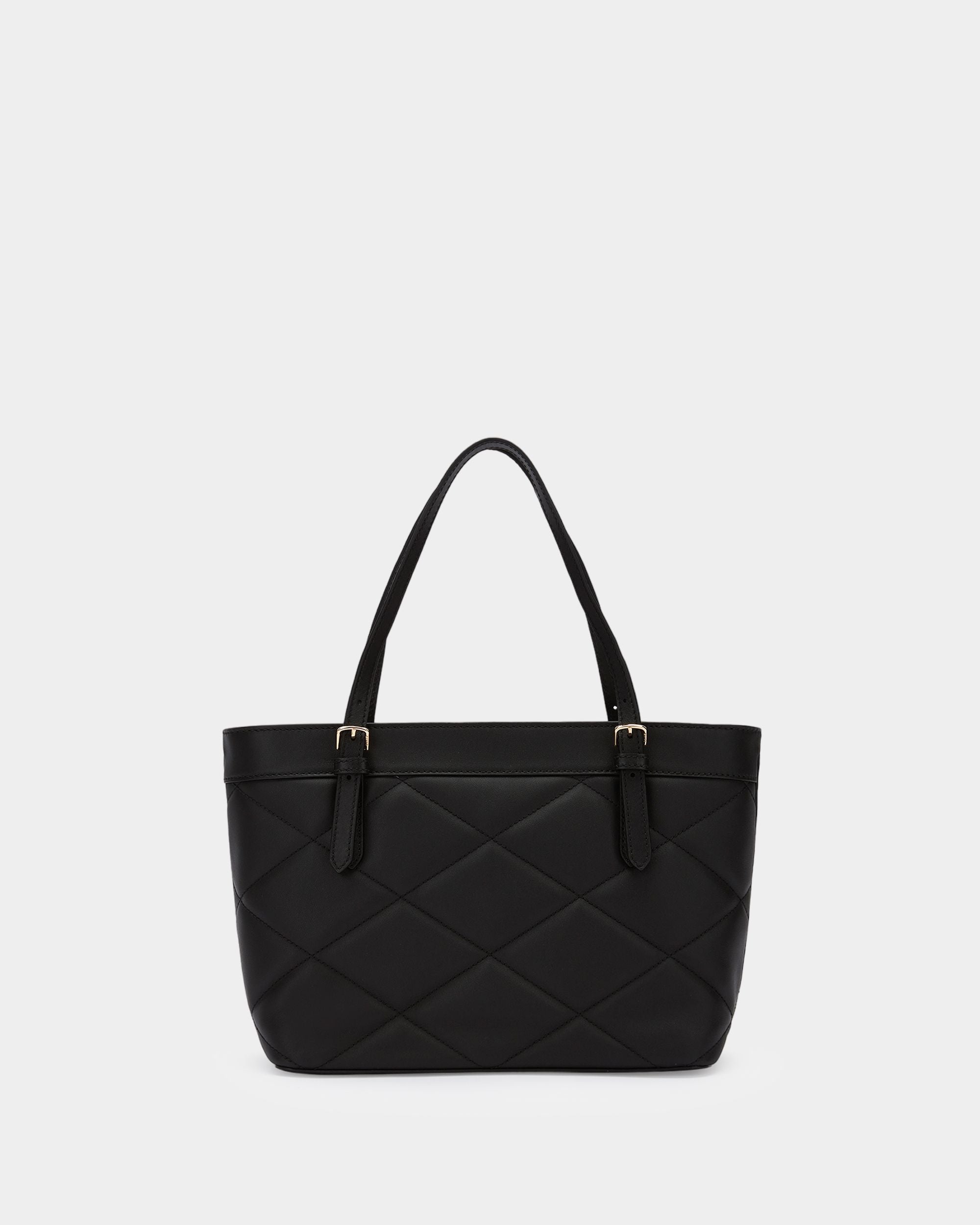 Tote in Black Leather - Women's - Bally - 02