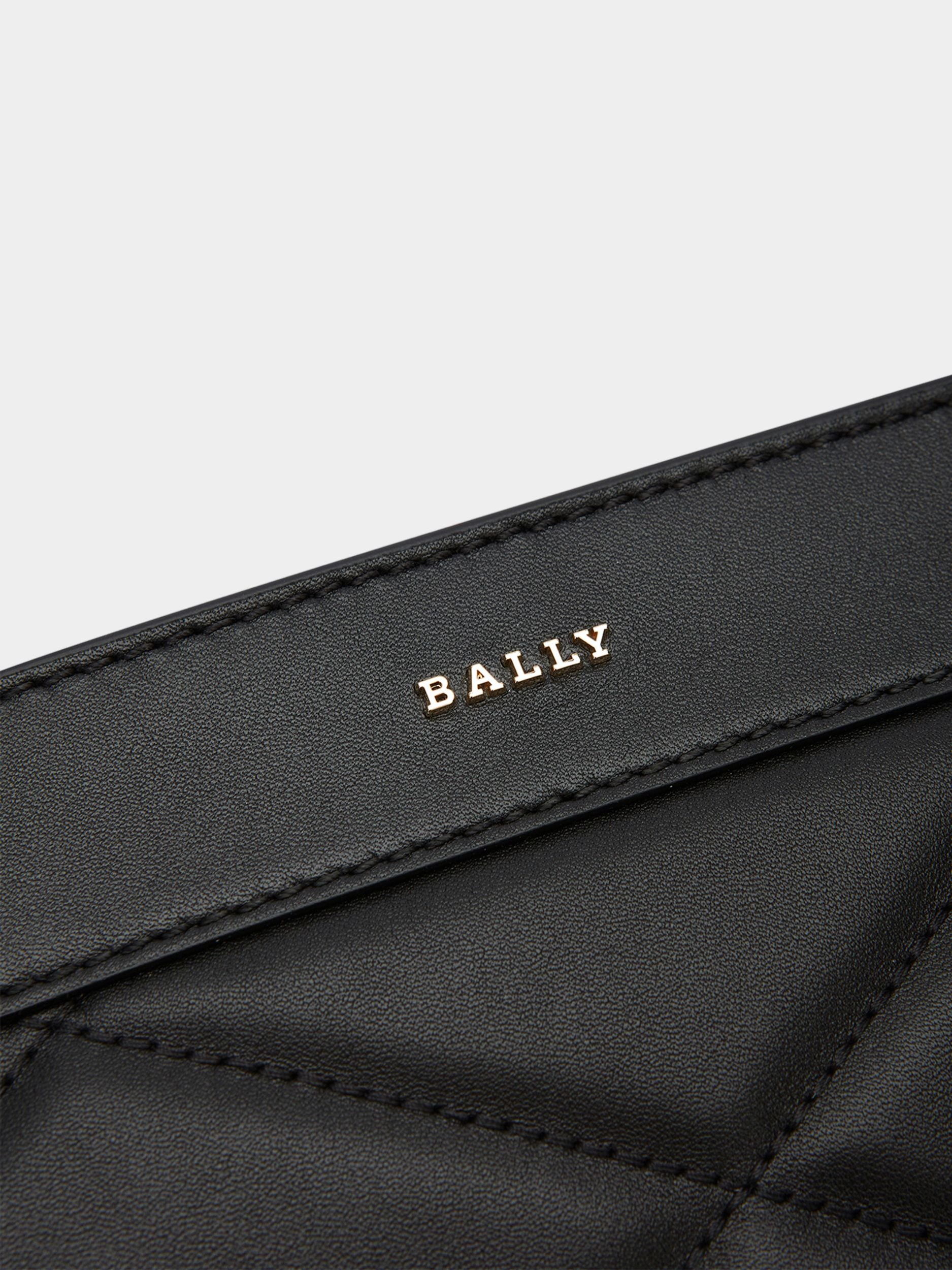 Tote in Black Leather - Women's - Bally - 05