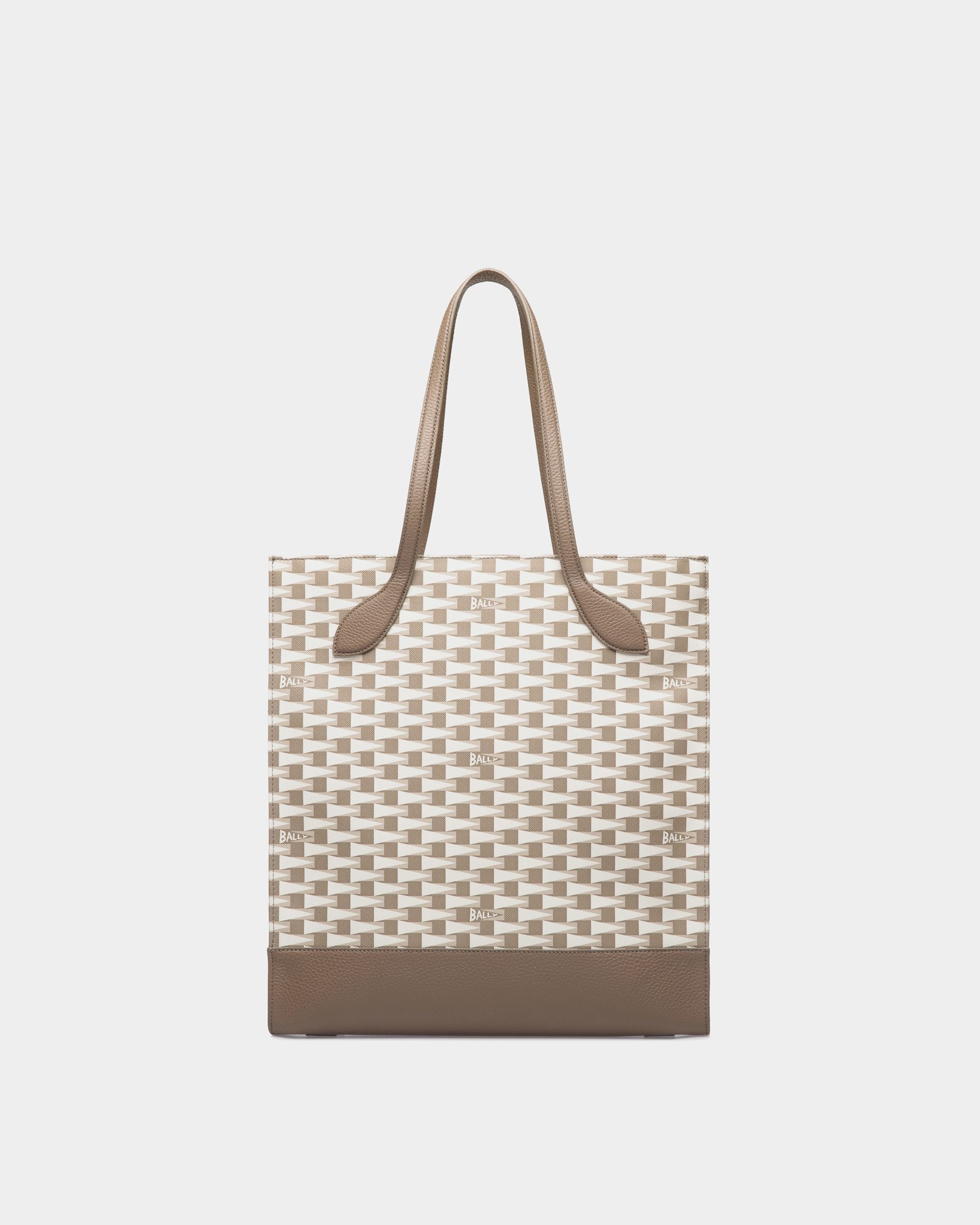 Keep On Tote Bag In Taupe Pennant Print TPU - Women's - Bally - 02