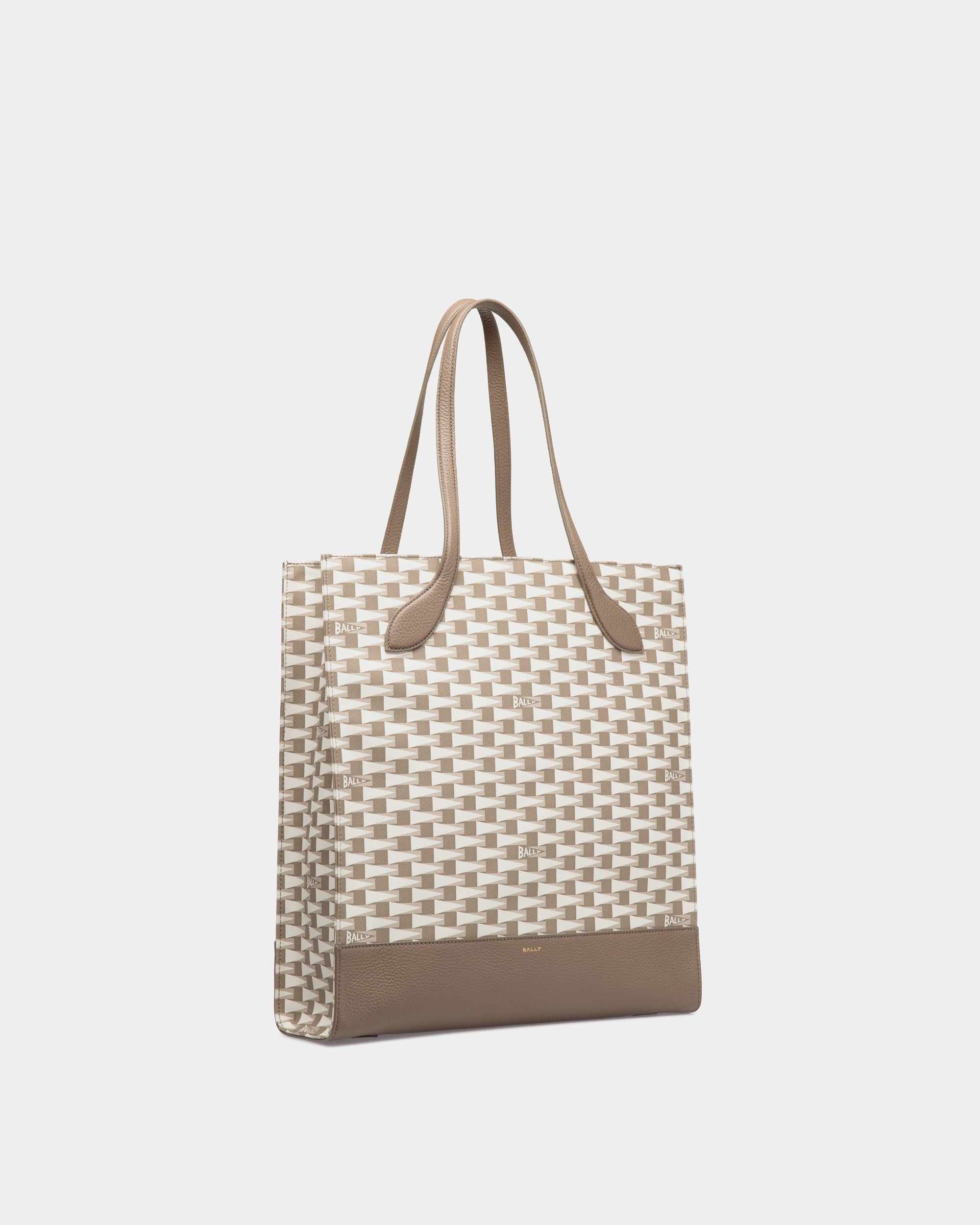 Keep On Tote Bag In Taupe Pennant Print TPU - Women's - Bally - 03