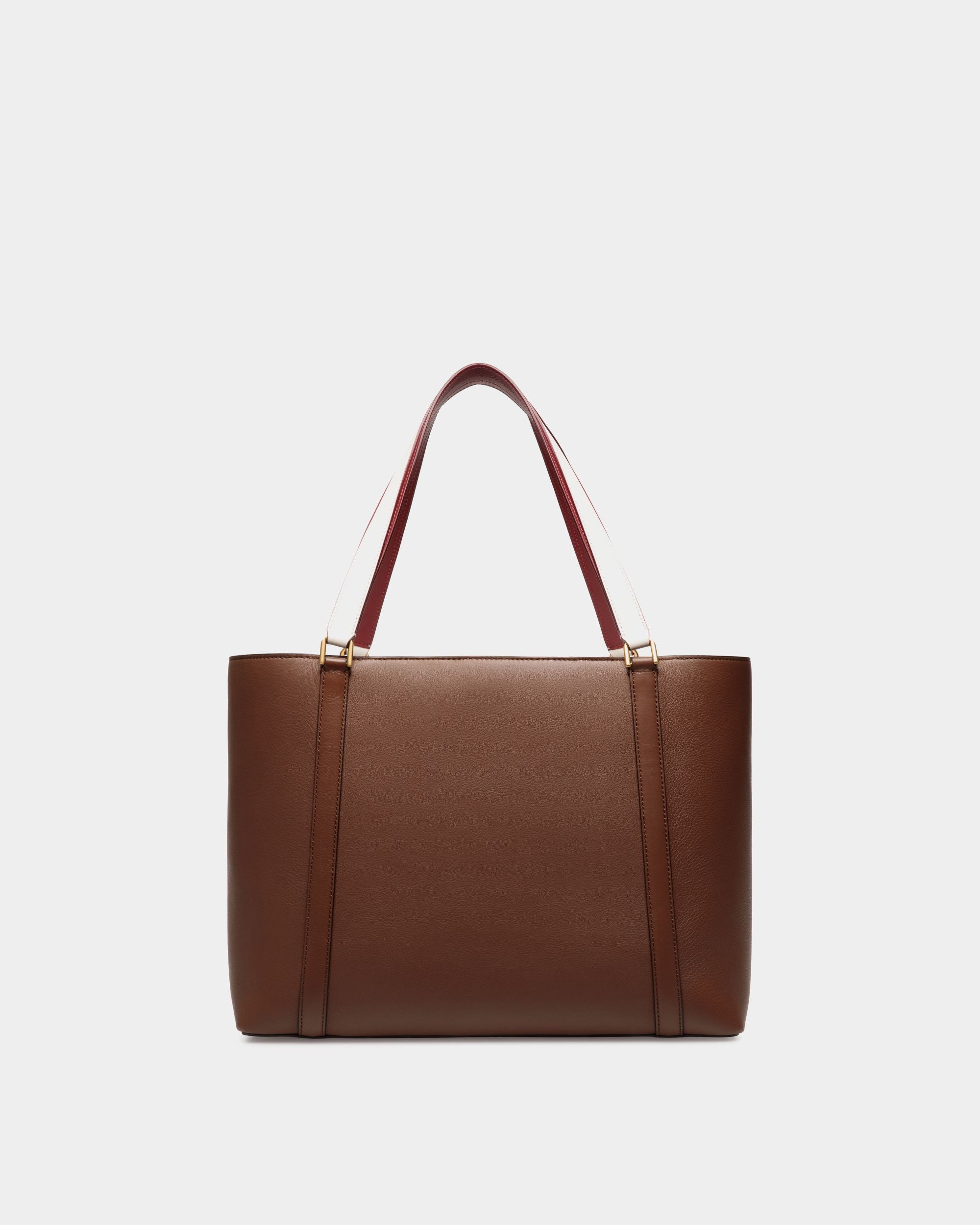 Code Tote Bag In Brown Leather - Women's - Bally - 02