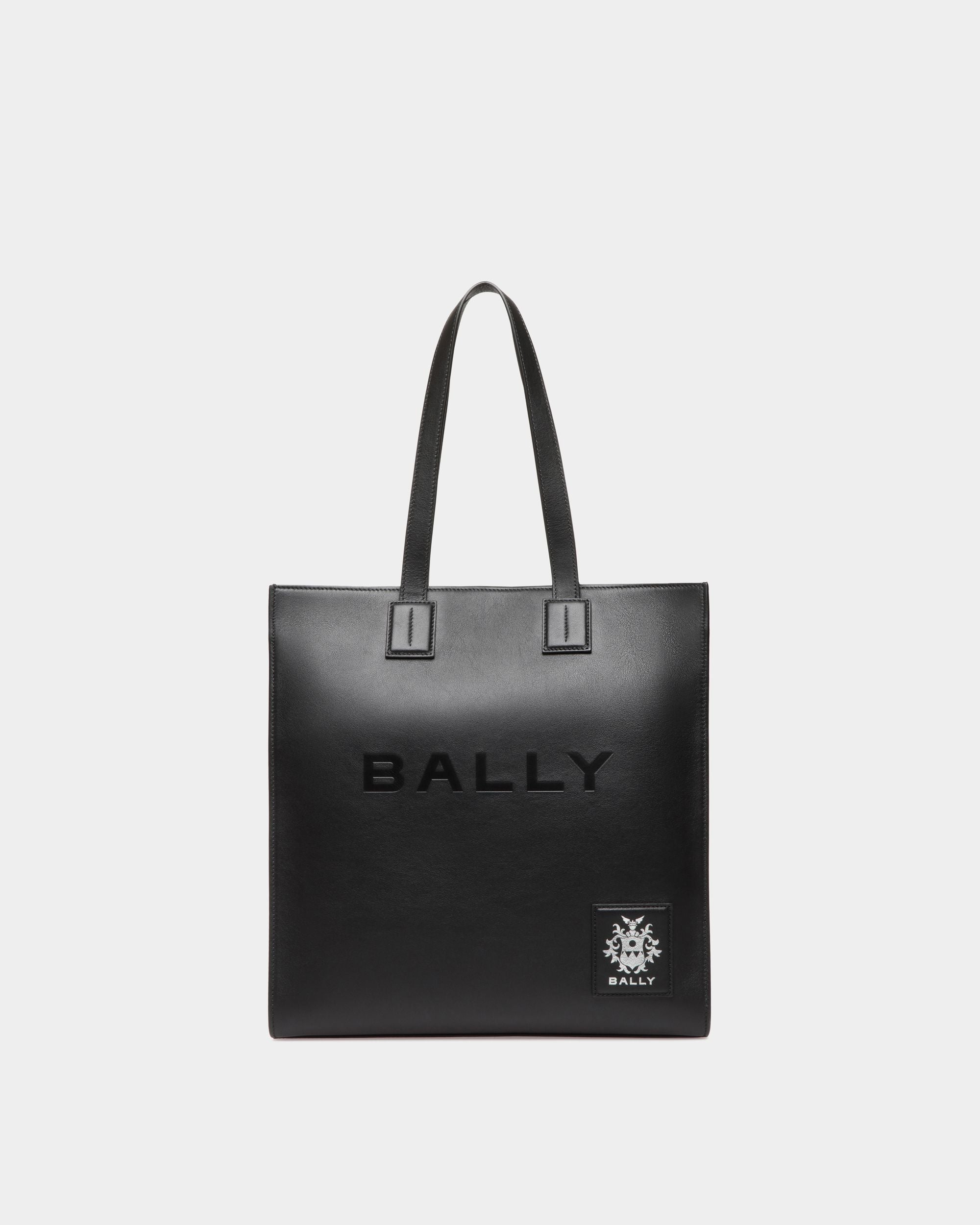 Akelei Tote Bag In Black Leather - Women's - Bally - 01