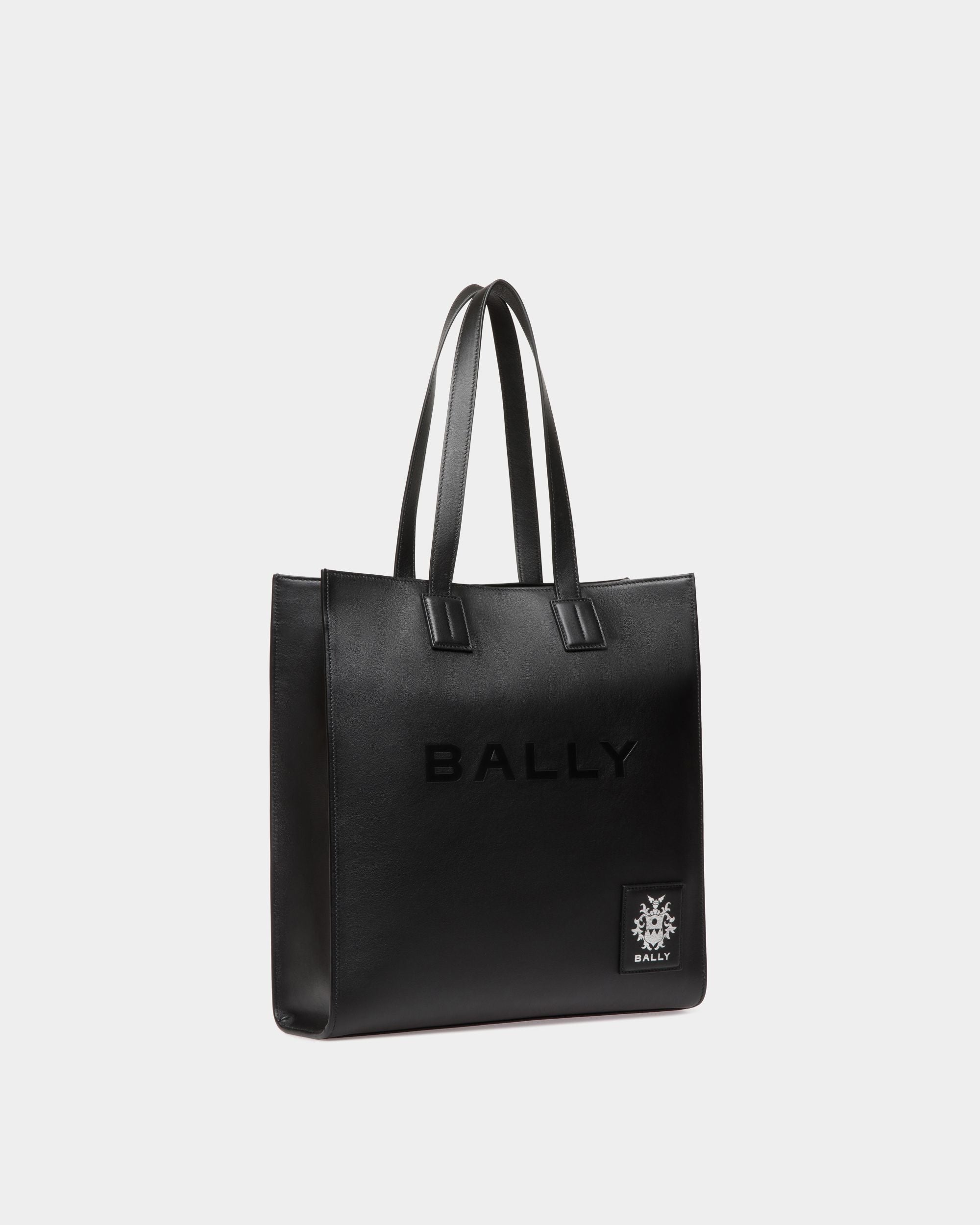 Akelei Tote Bag In Black Leather - Women's - Bally - 04