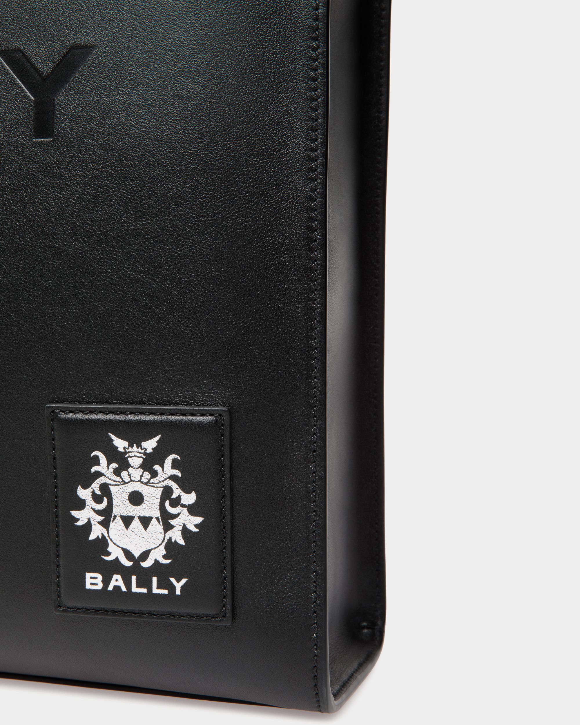 Akelei Tote Bag In Black Leather - Women's - Bally - 06