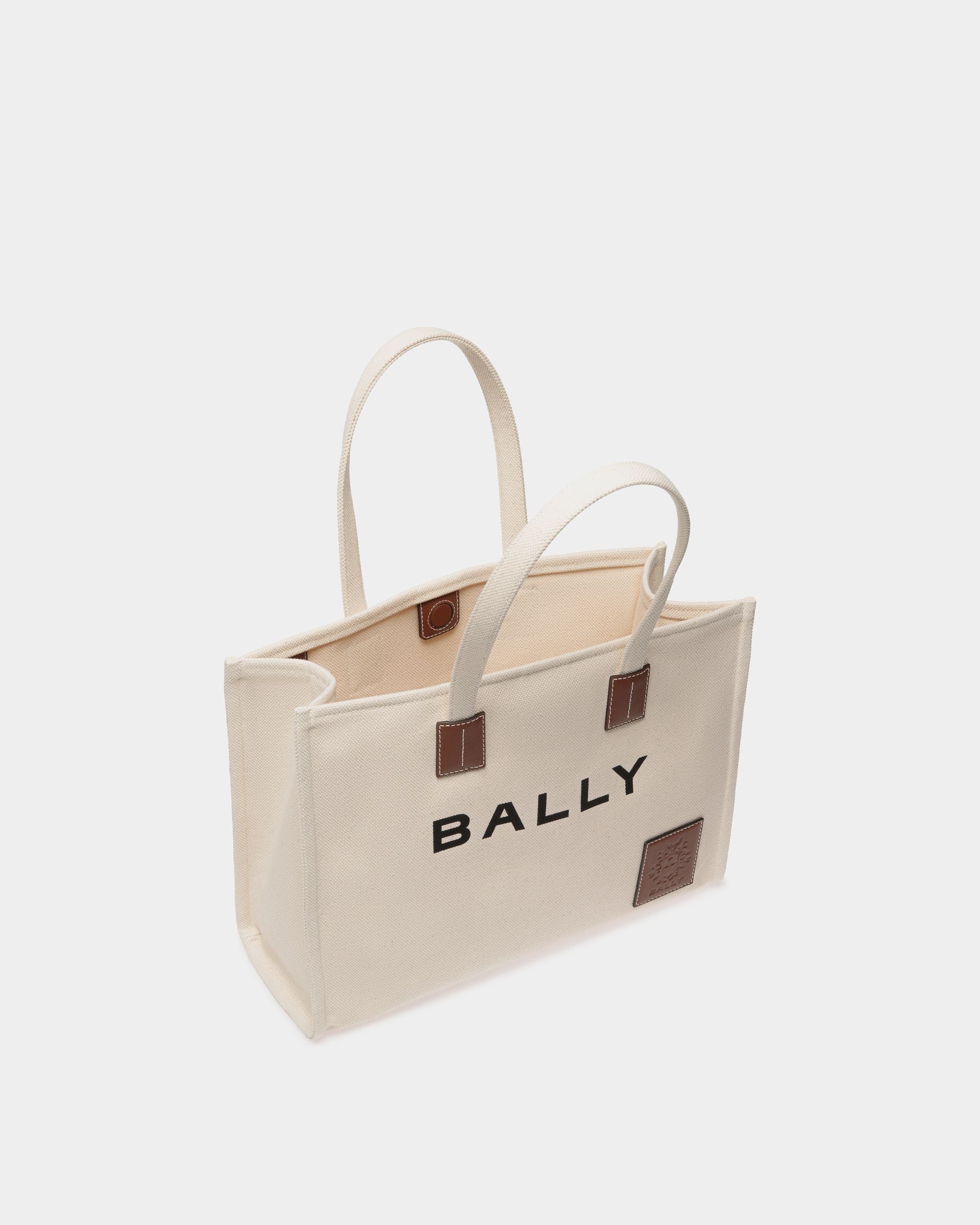 Akelei Tote Bag in Canvas - Women's - Bally - 05