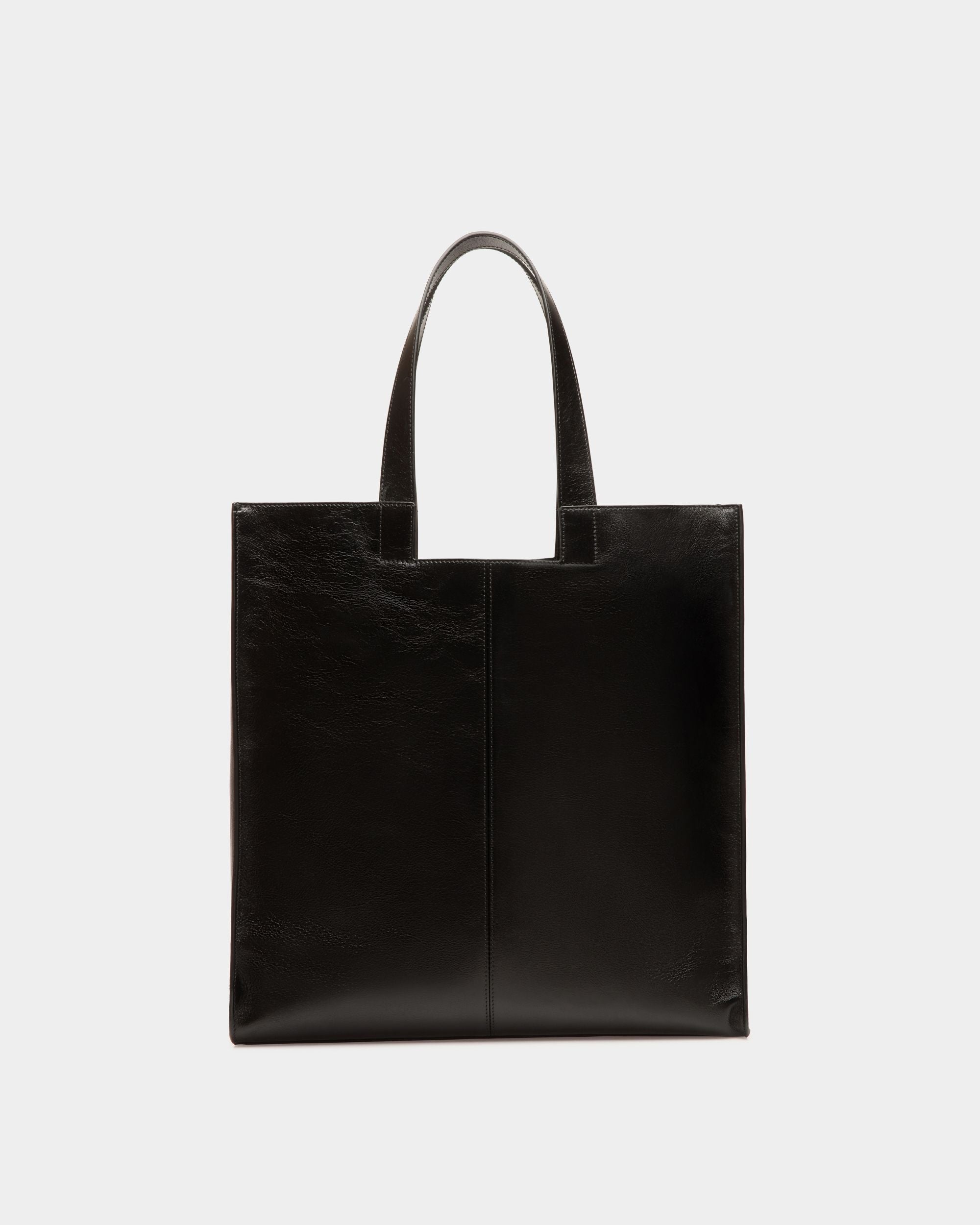 Easy Bally Tote Bag In Black Leather with Studs - Women's - Bally - 03