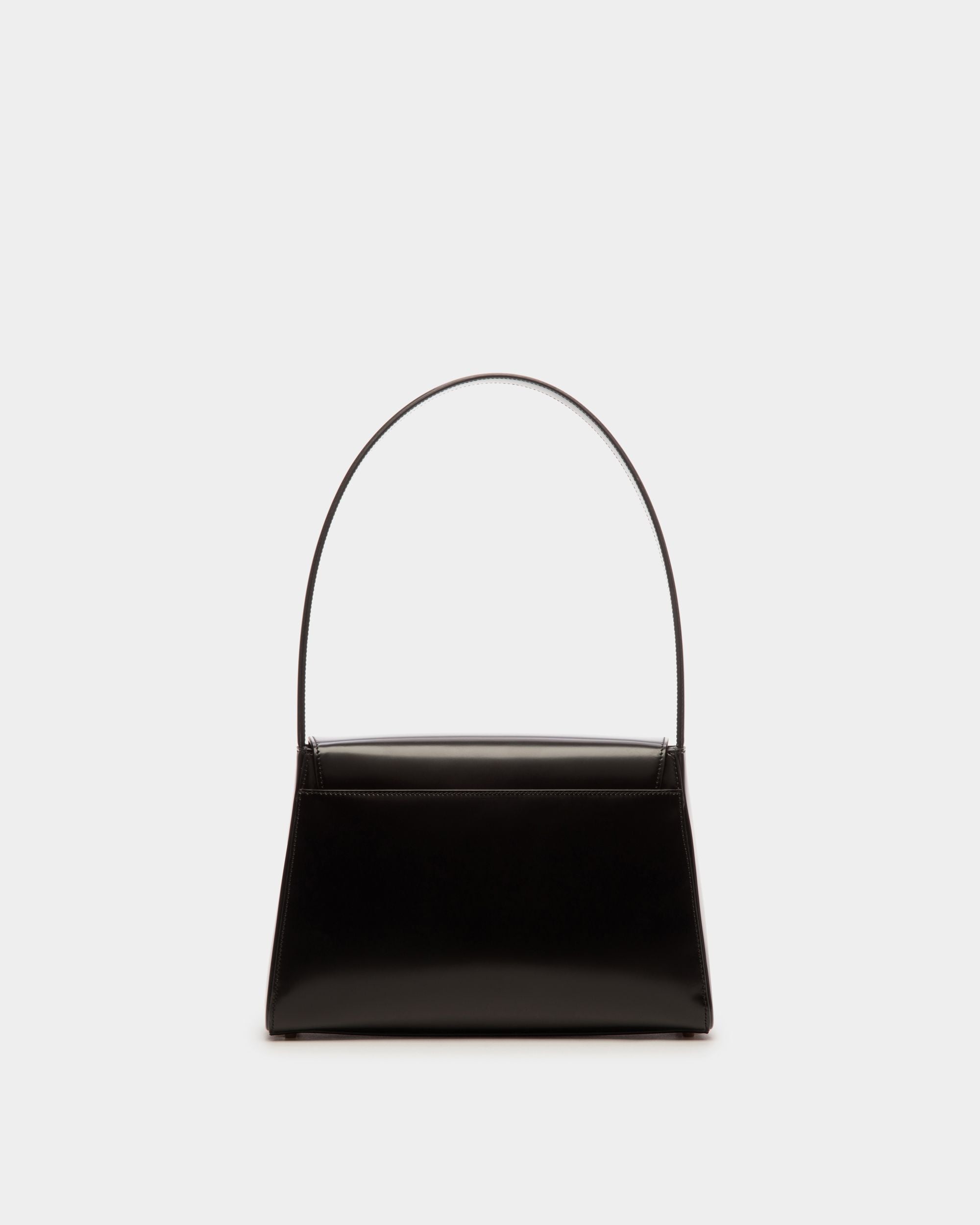 Ollam Shoulder Bag in Black Brushed Leather - Women's - Bally - 03