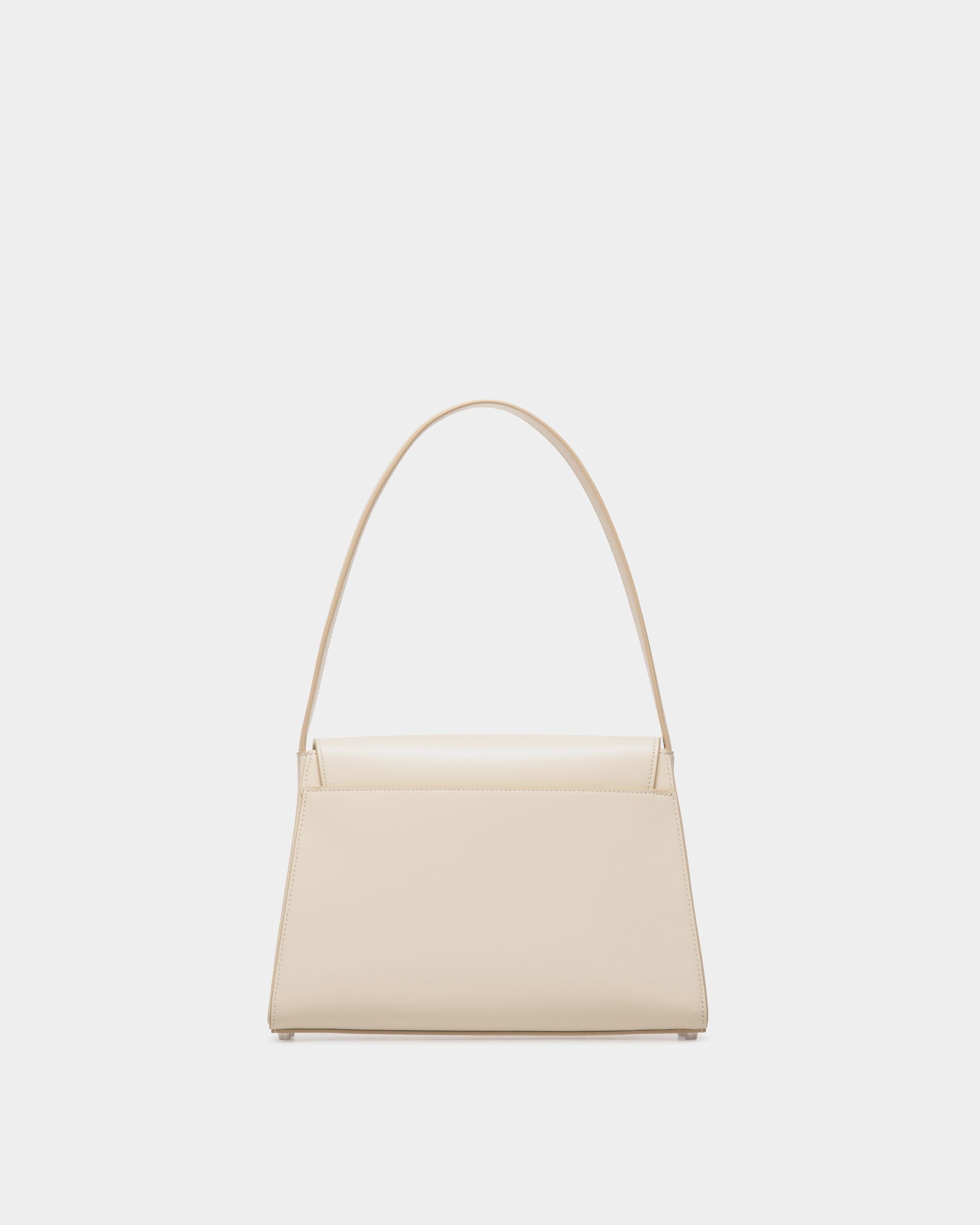 Ollam Shoulder Bag in White Leather - Women's - Bally - 03