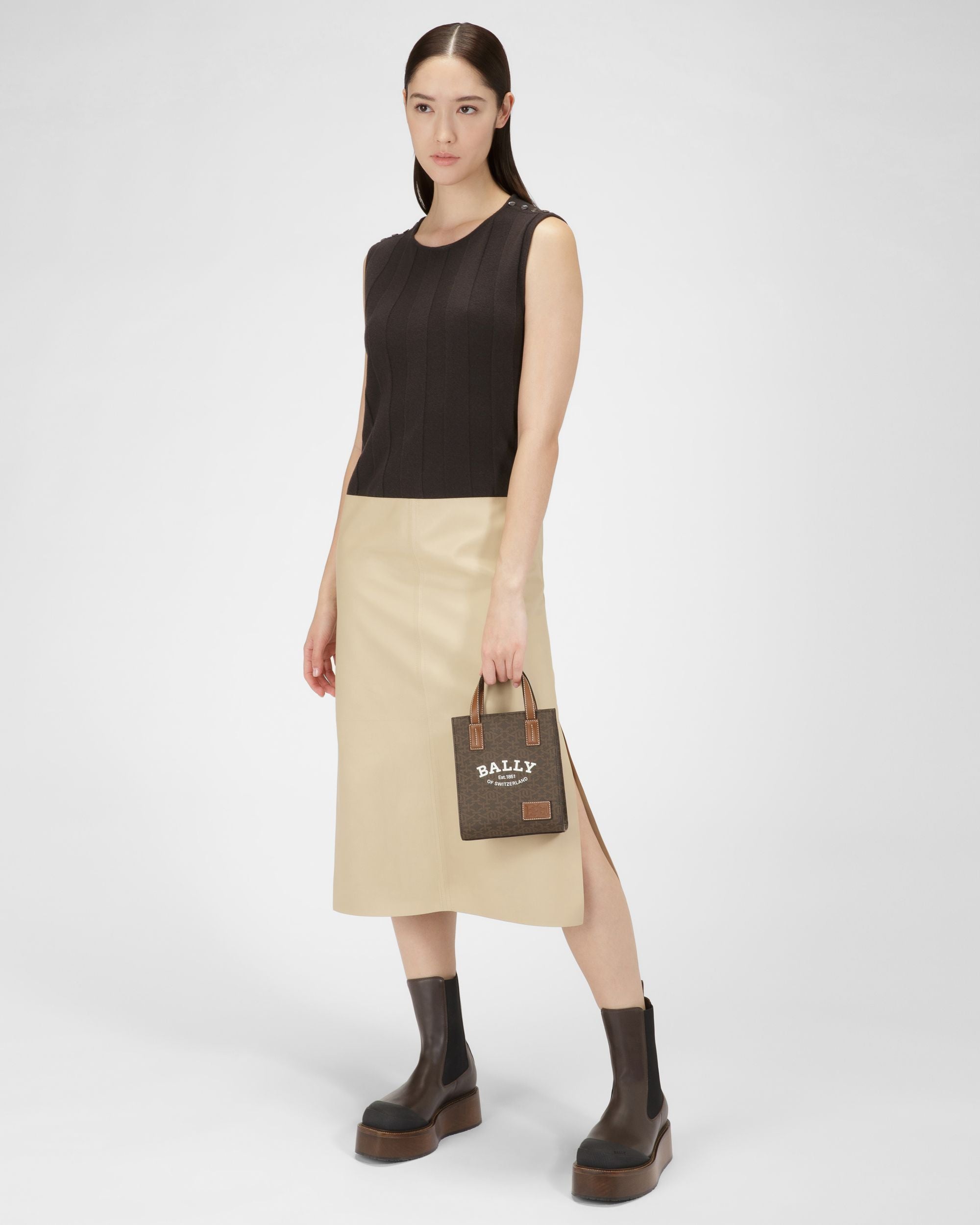 Crystalia Xs Tpu Minibag In Brown - Women's - Bally - 06