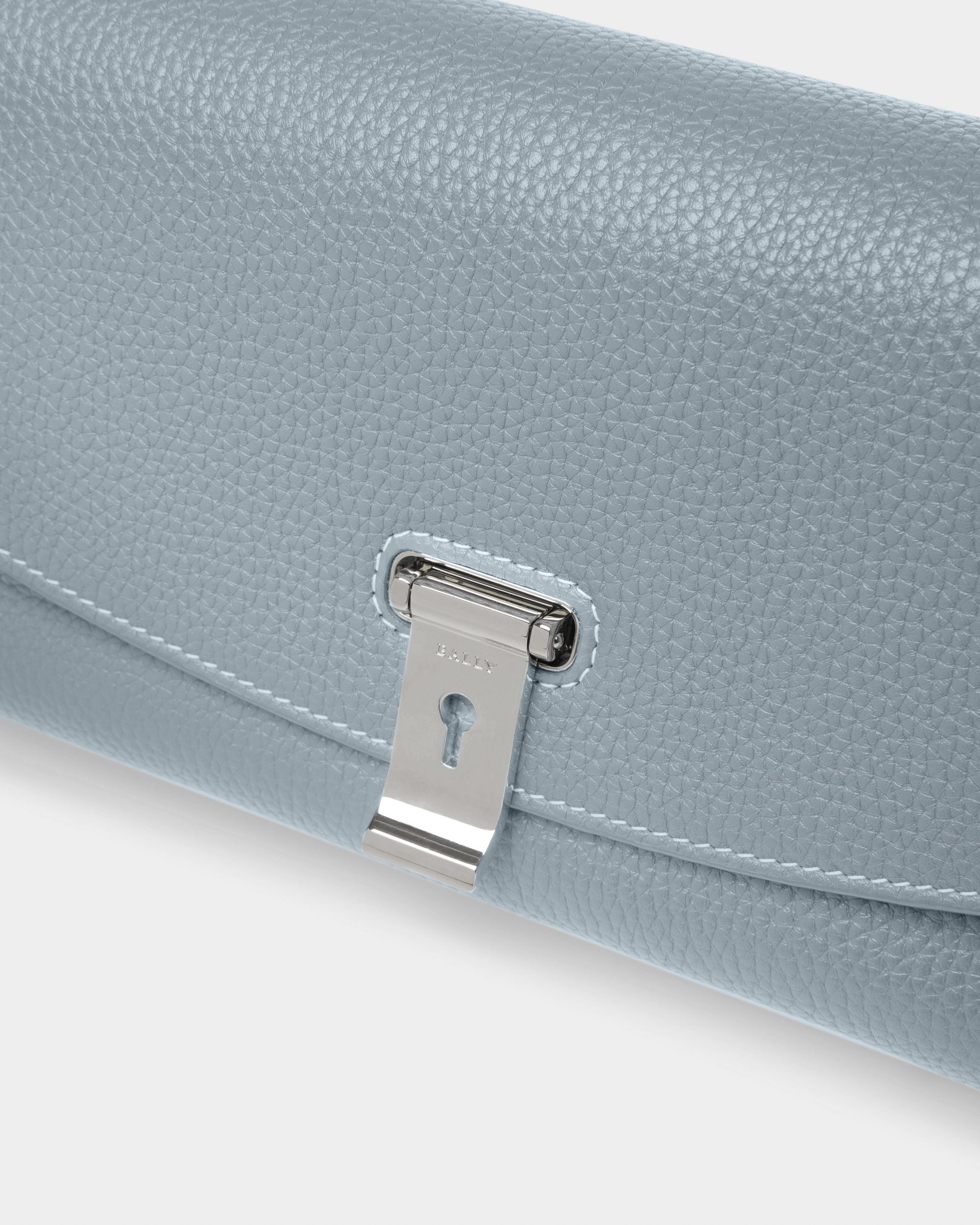 Leena Leather Minibag In Light Blue - Women's - Bally - 05
