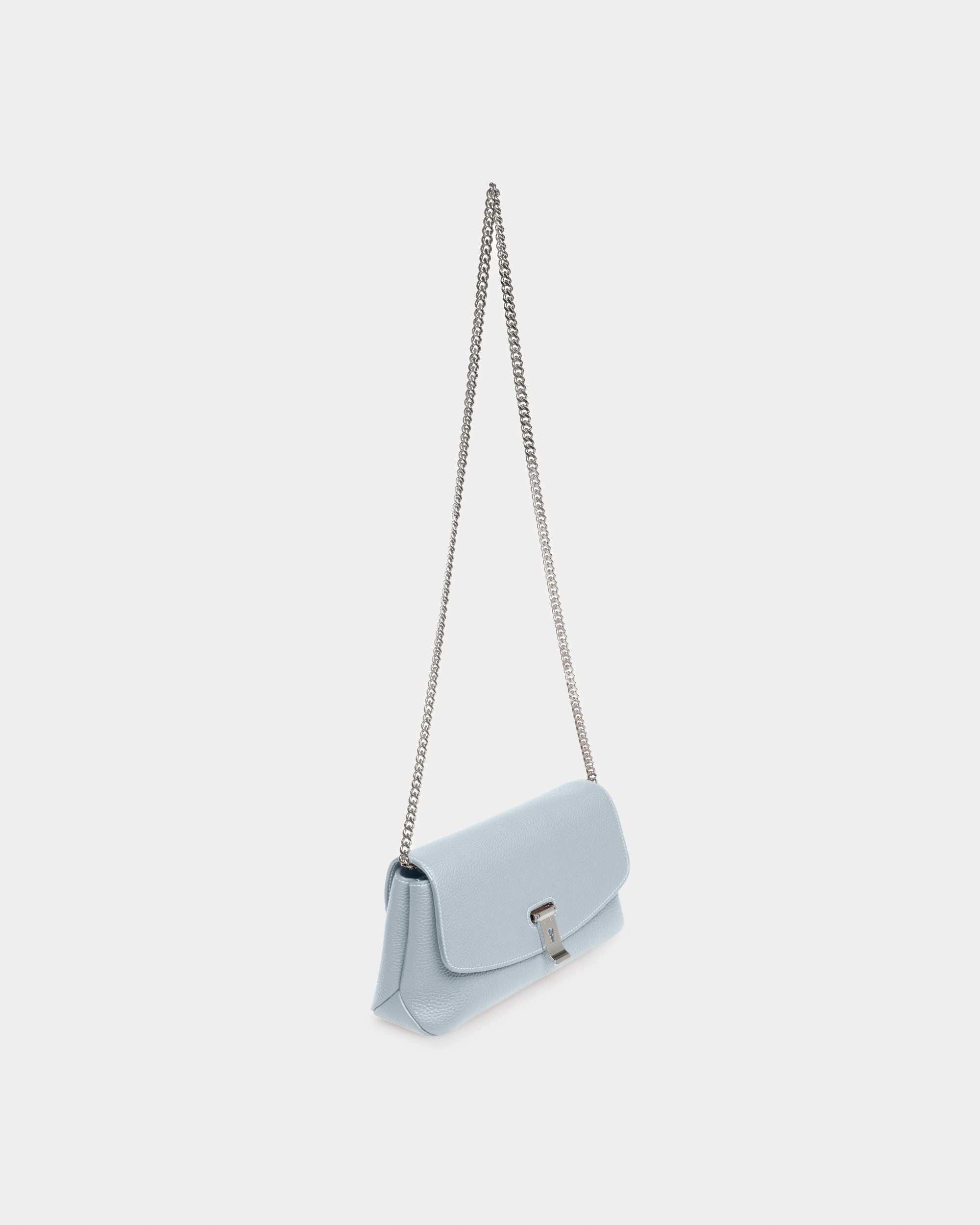 Leena Leather Minibag In Light Blue - Women's - Bally - 06