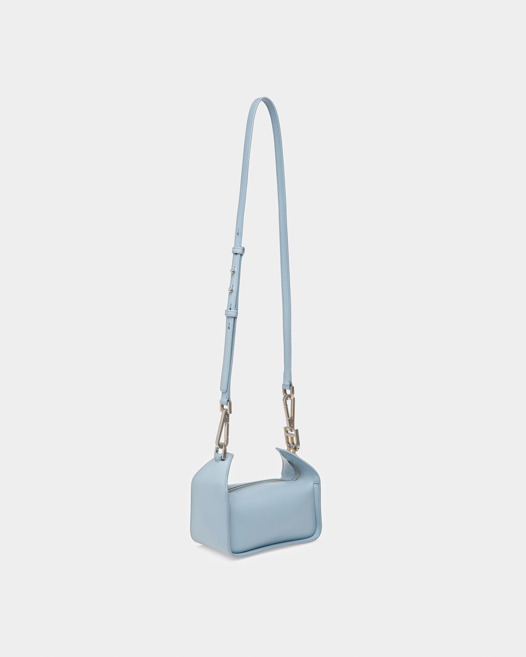 B-Hook XS Leather Minibag In Light Blue - Women's - Bally - 10