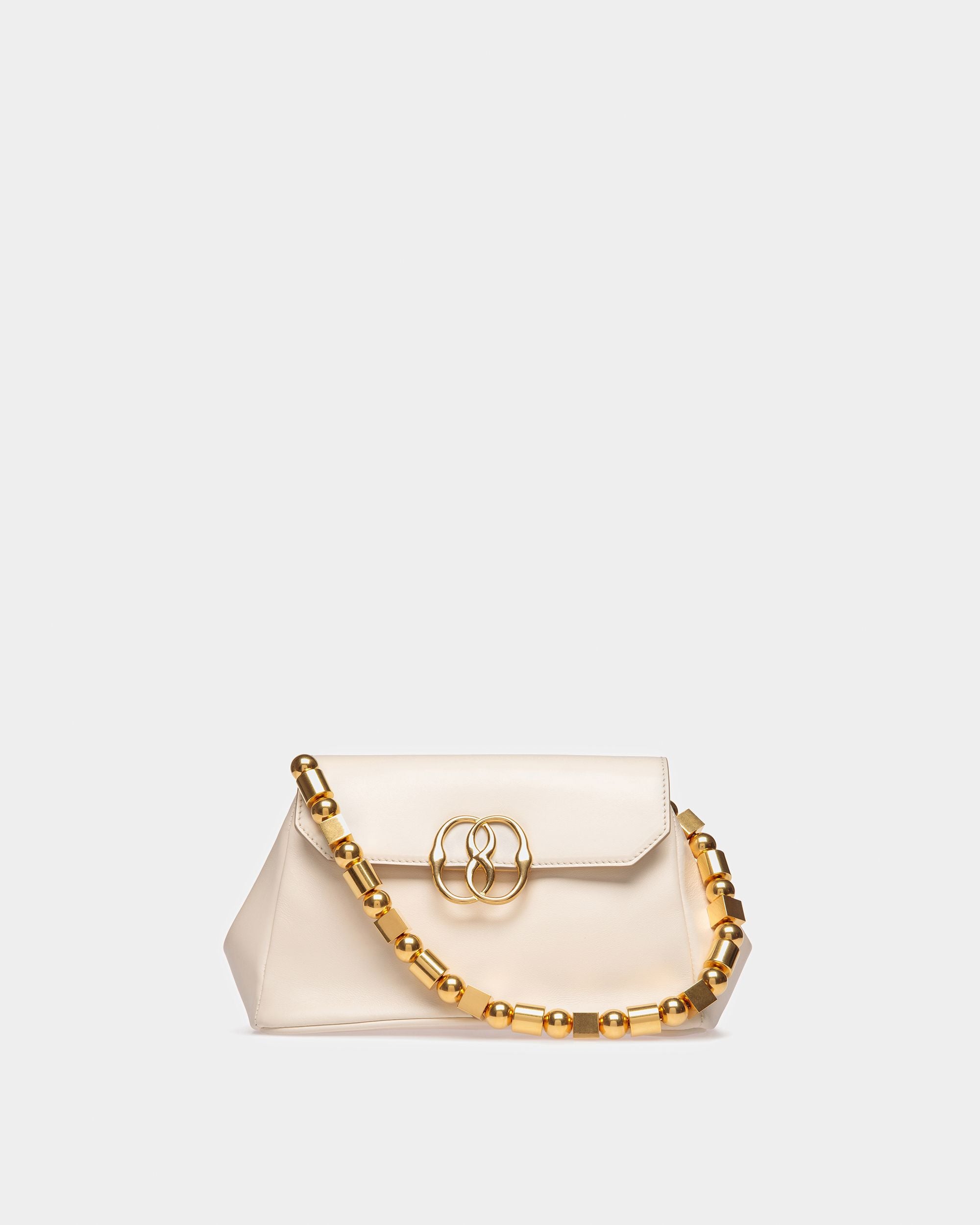Emblem Mini Bag In Plain Leather - Women's - Bally - 01