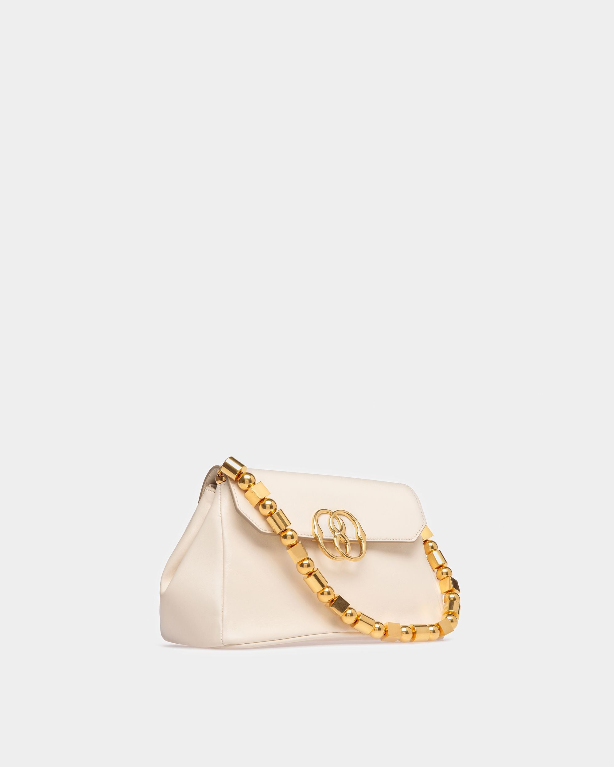 Emblem Mini Bag In Plain Leather - Women's - Bally - 04