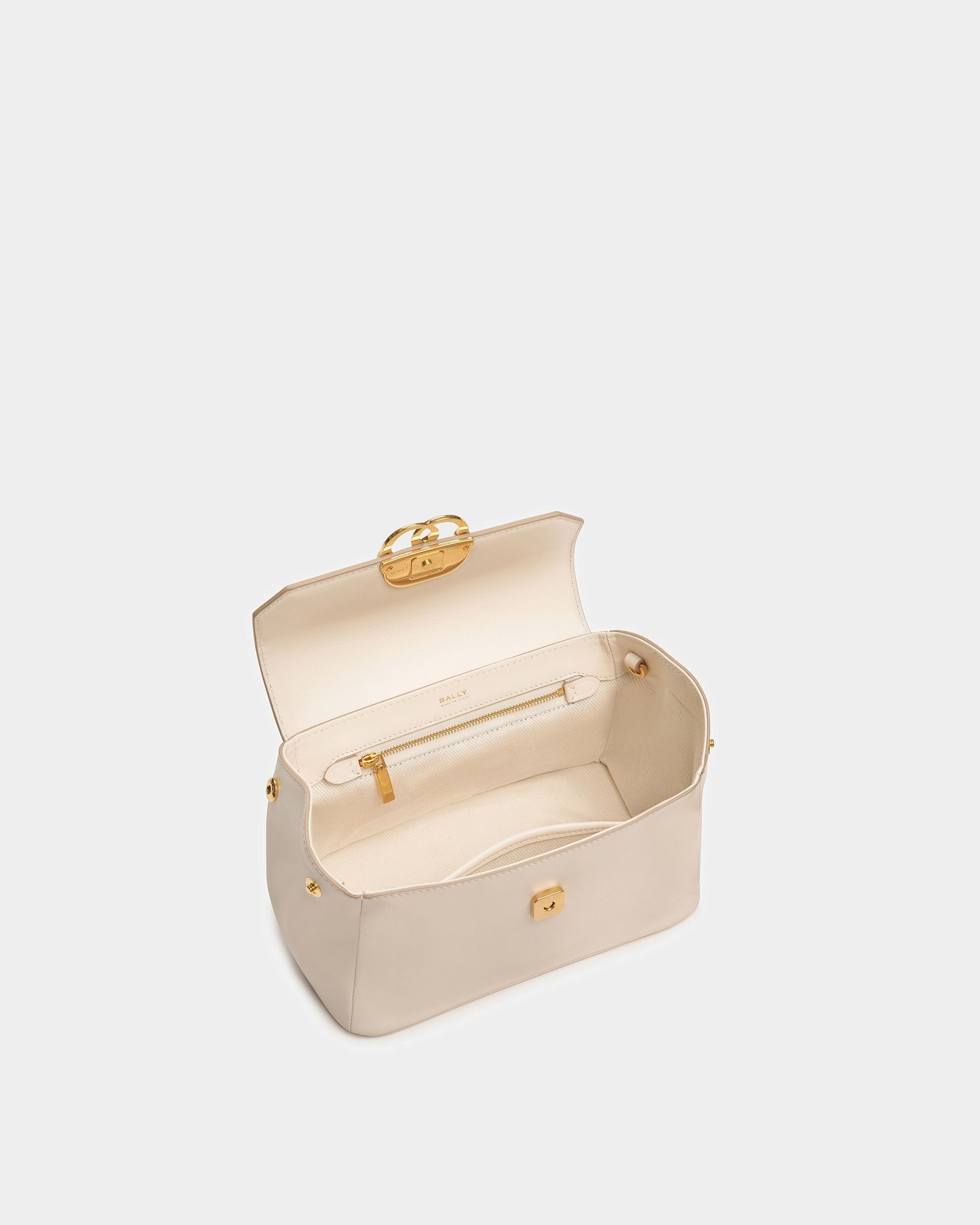 Emblem Mini Bag In Plain Leather - Women's - Bally - 05