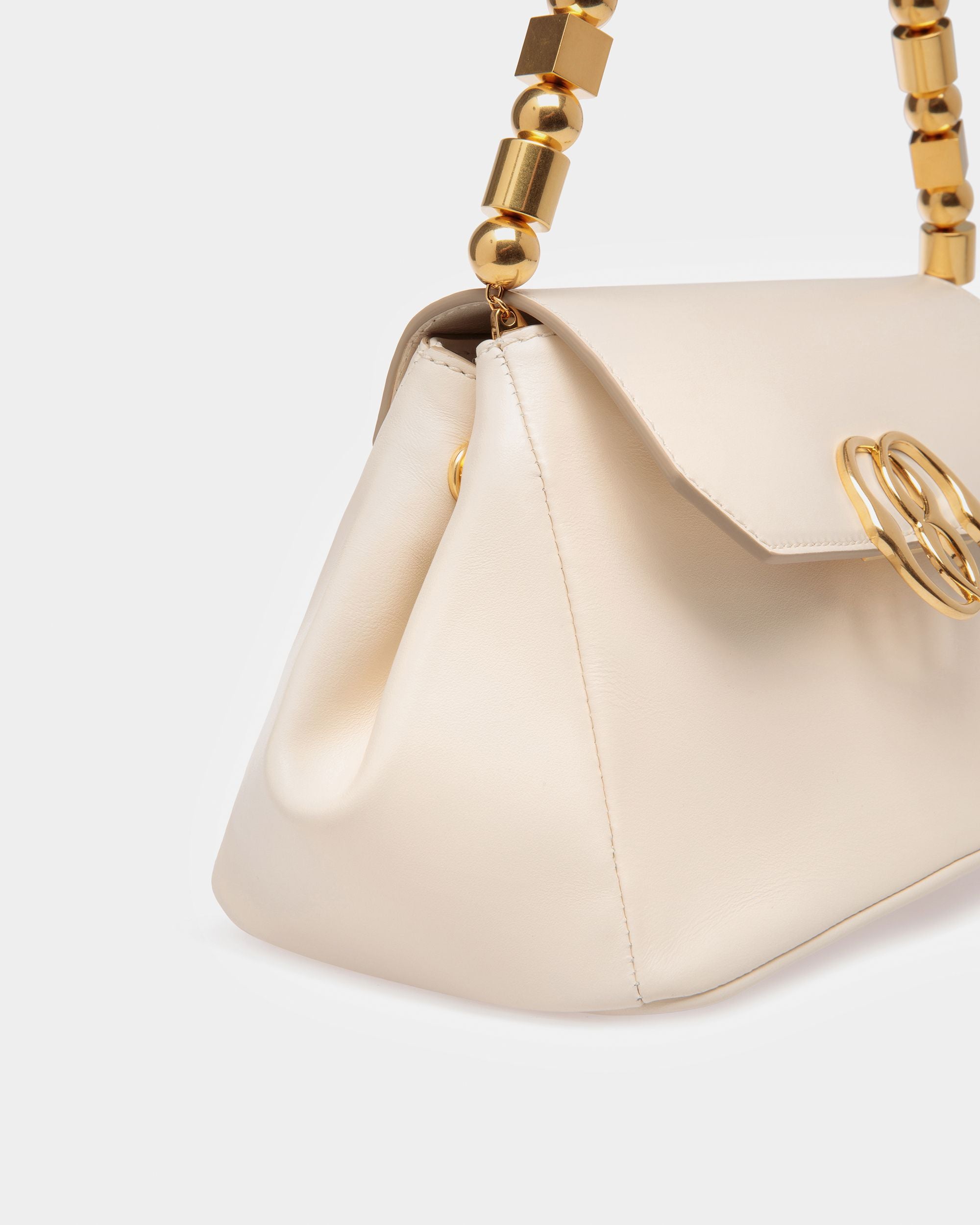 Emblem Mini Bag In Plain Leather - Women's - Bally - 06