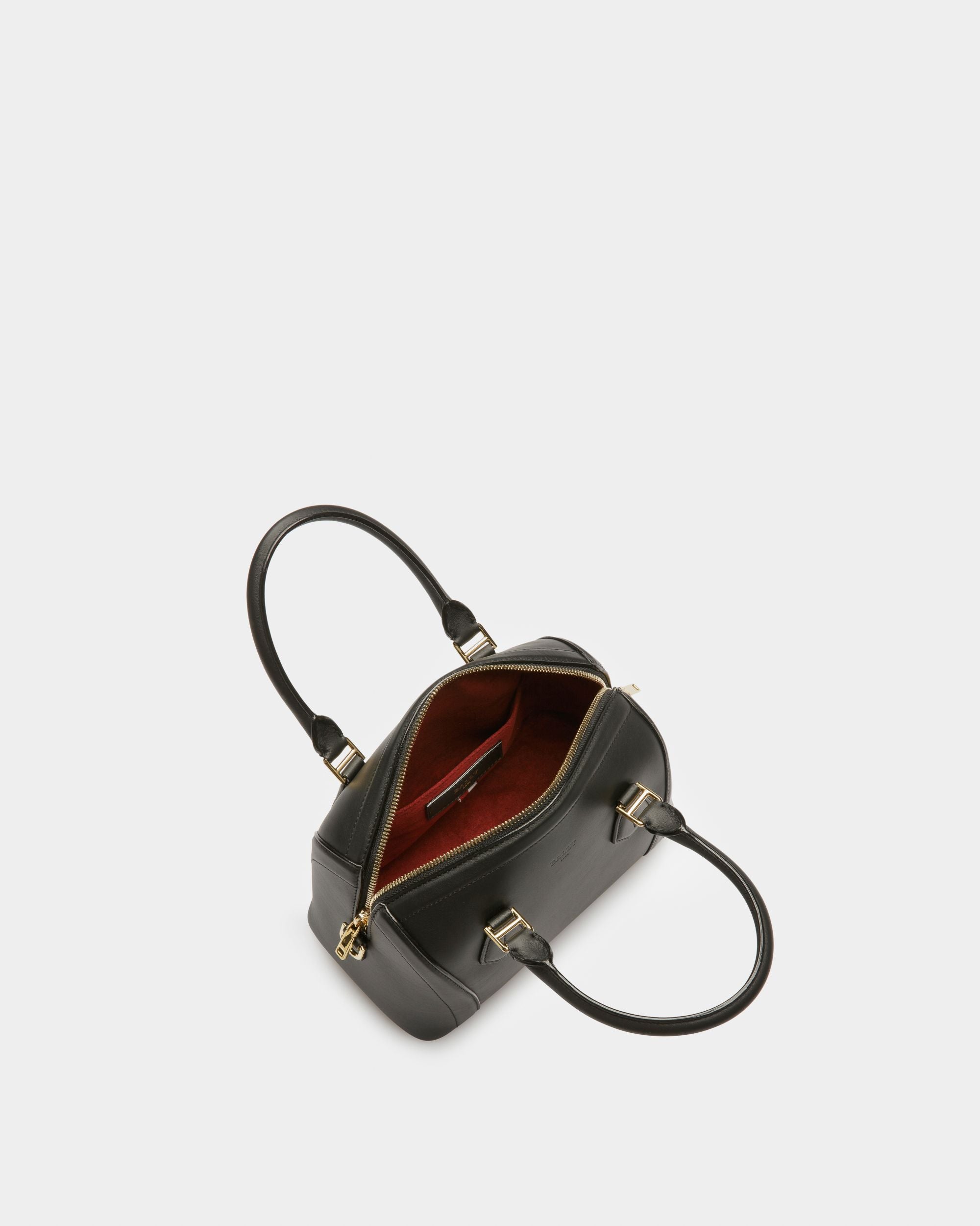 Saffi Small Leather Minibag In Black - Women's - Bally - 03