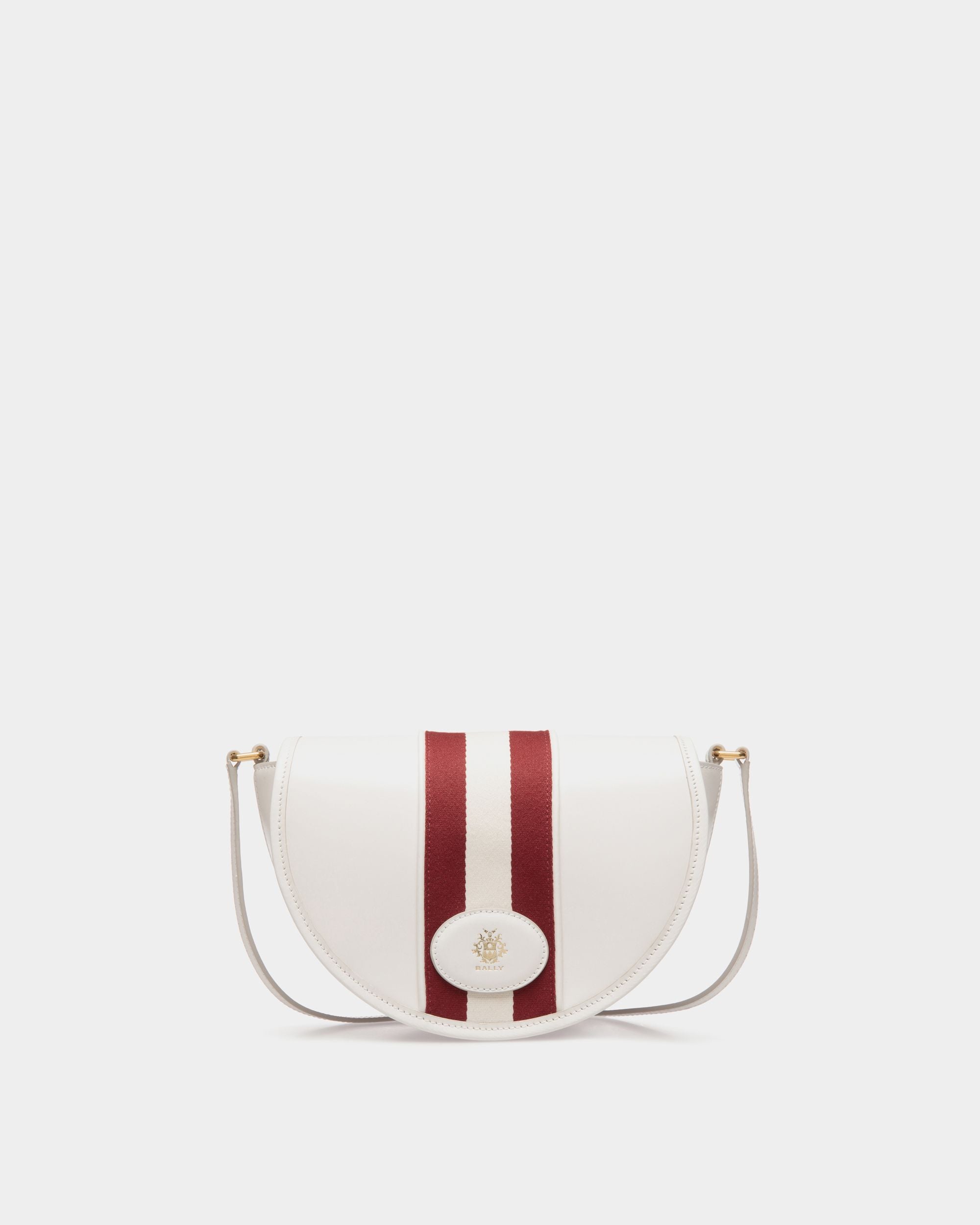 Signature Minibag In White  Leather - Women's - Bally - 01