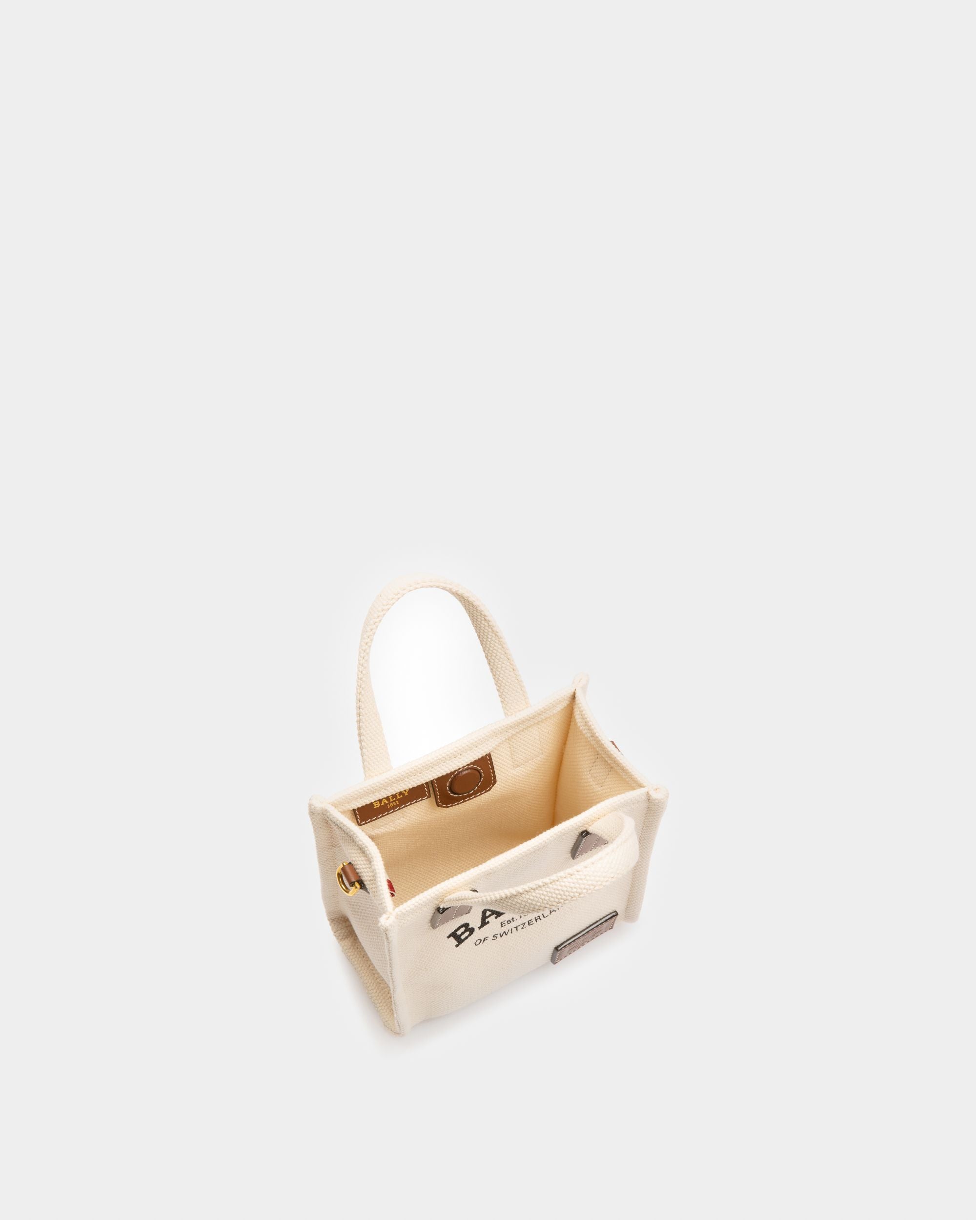 Crystalia XS Fabric Minibag In Natural - Women's - Bally - 04