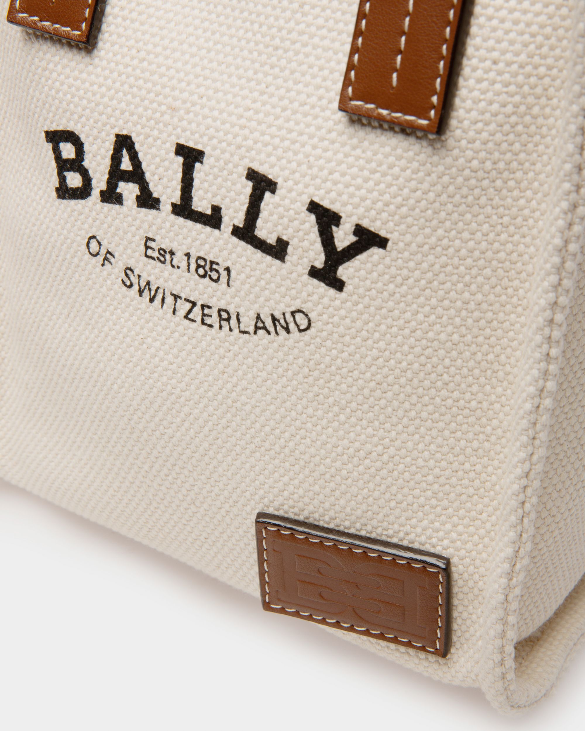 Crystalia XS Fabric Minibag In Natural - Women's - Bally - 05