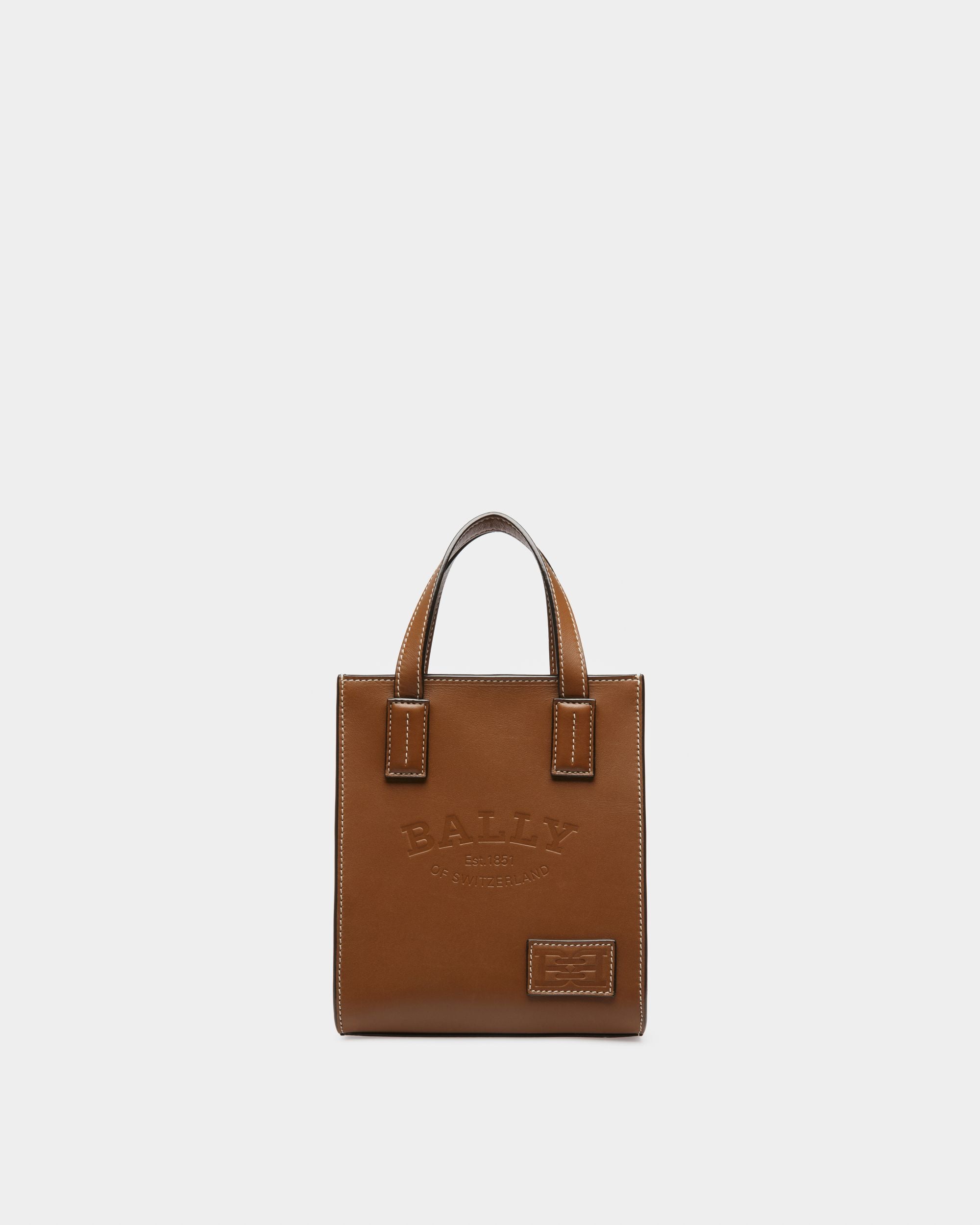 Crystalia Xs Leather Minibag In Brown - Women's - Bally - 01
