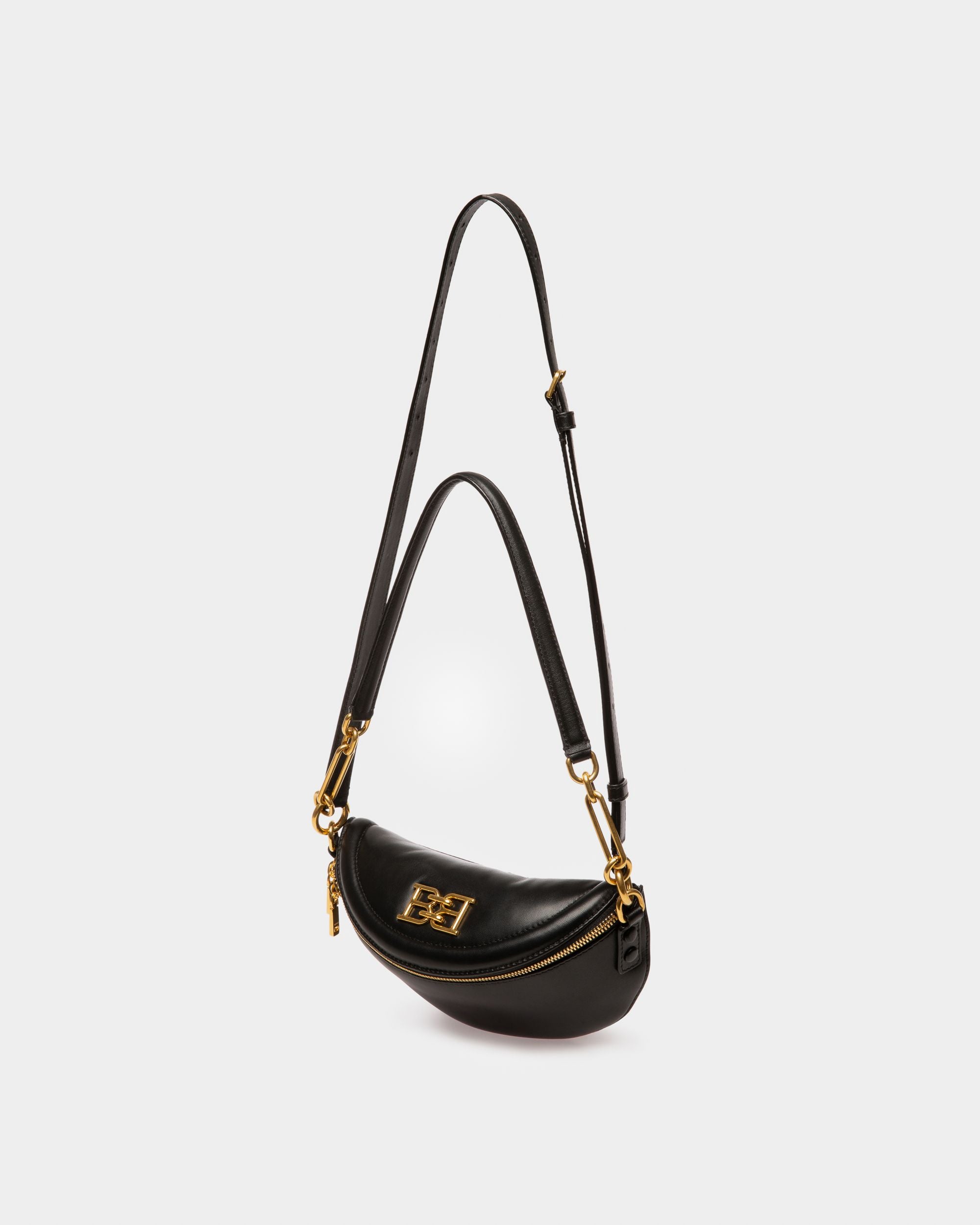 Breen Leather Minibag In Black - Women's - Bally - 06